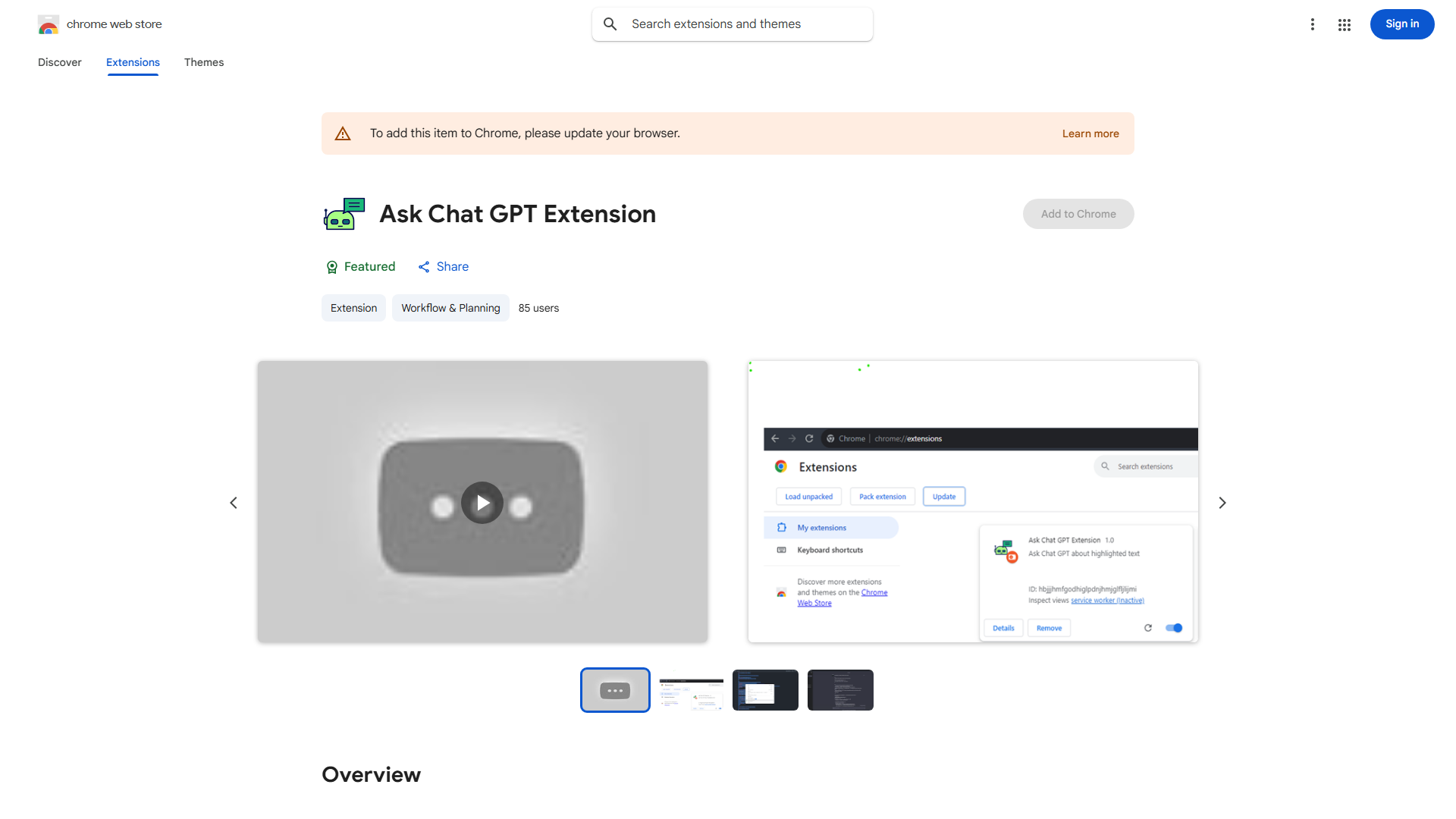 ChatGPT Chrome Extension