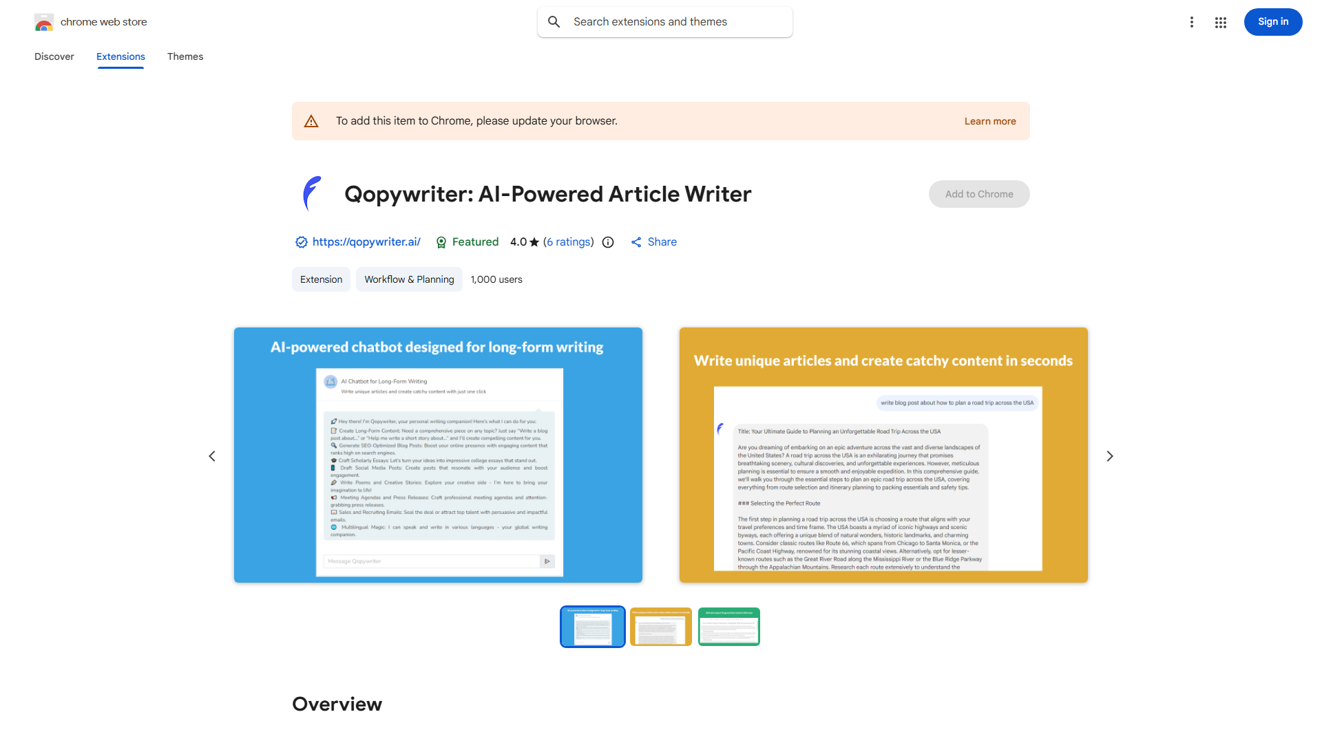 AI content generator