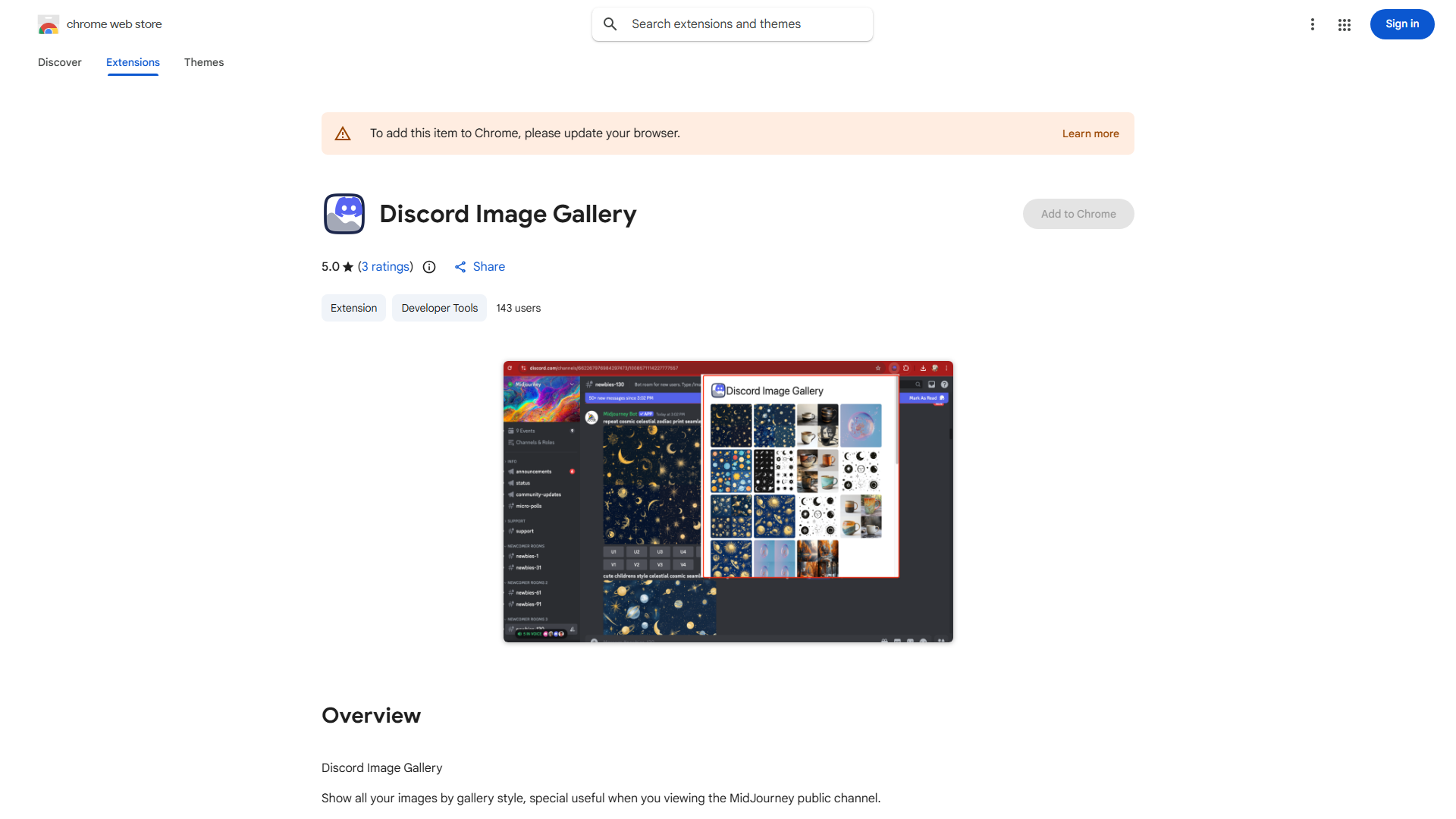 MidJourney Gallery Viewer