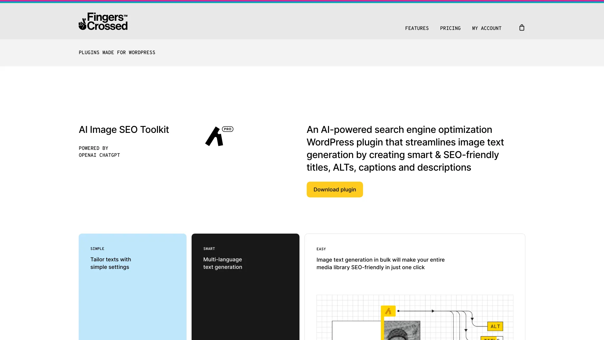 Fingers Crossed AI Image SEO Toolkit