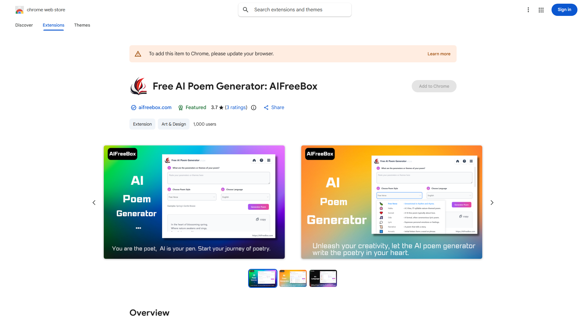 Free AI Poem Generator
