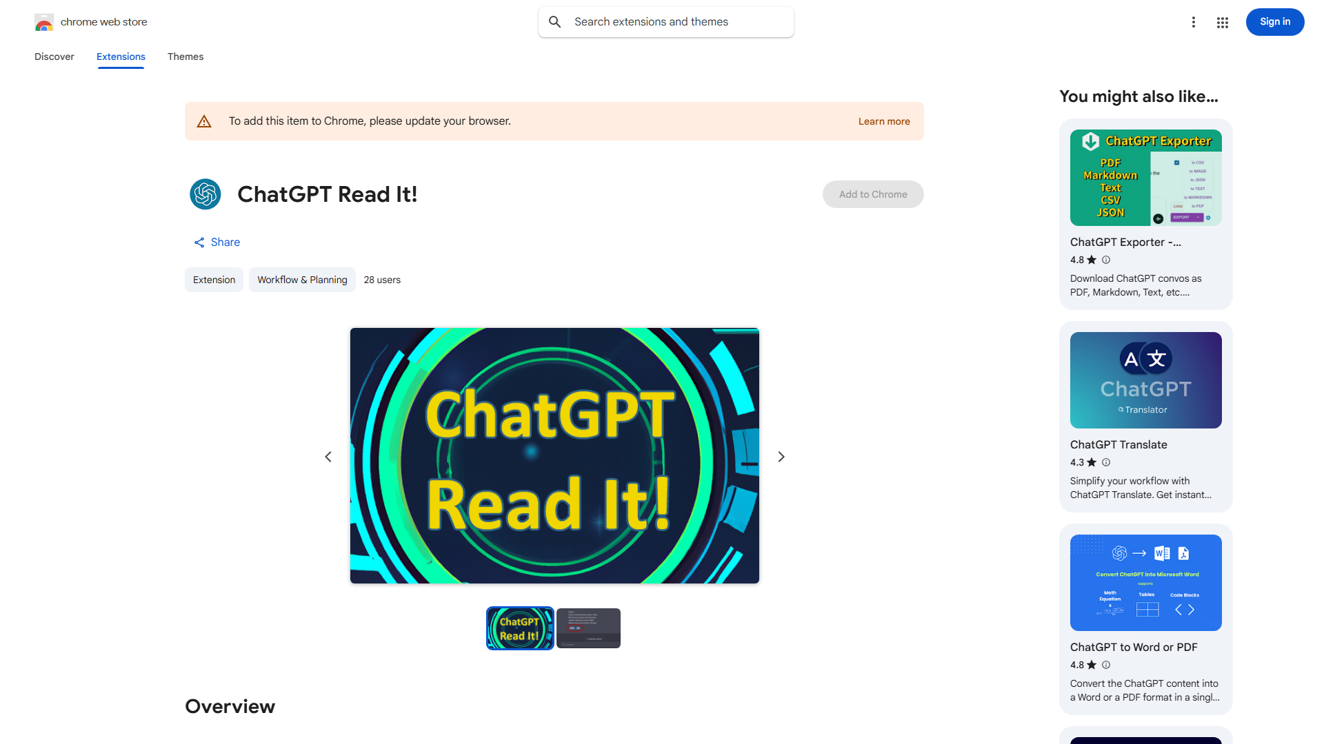 ChatGPT Speak and Read