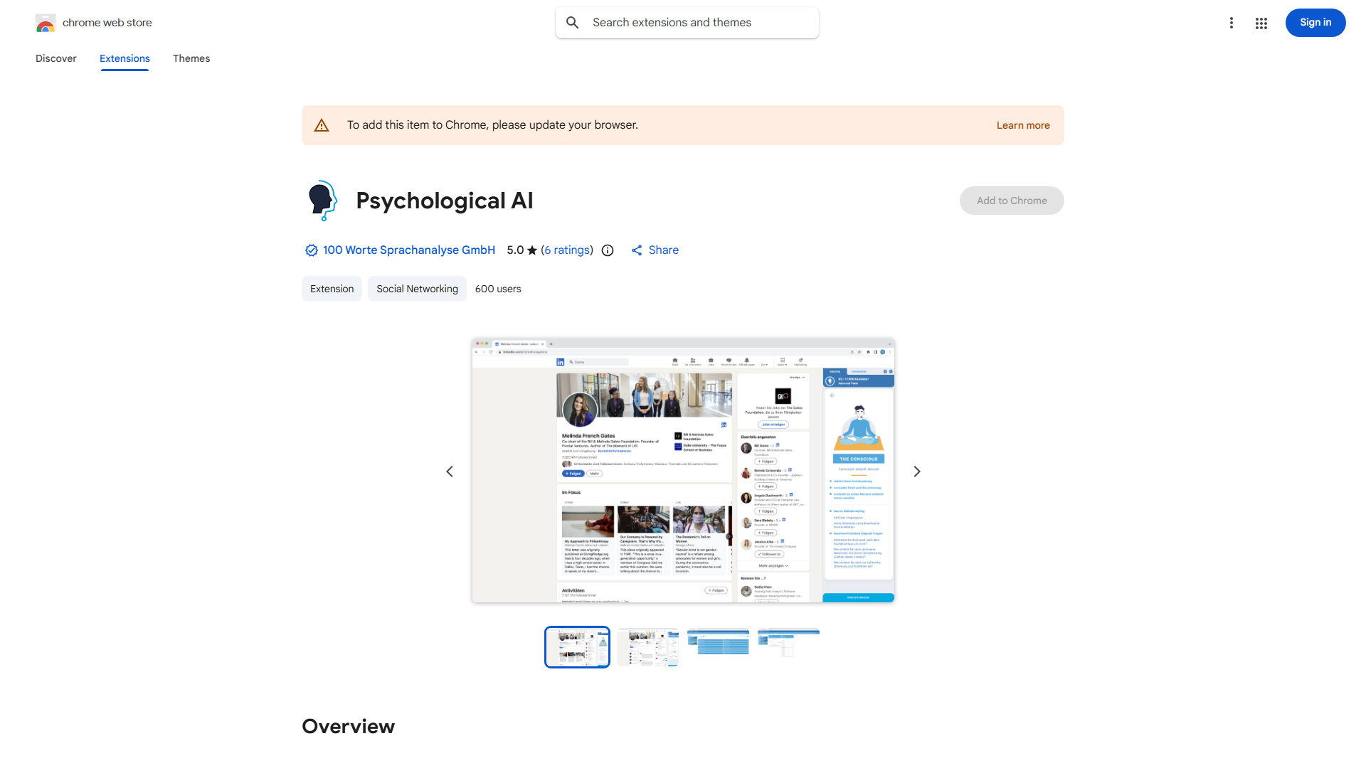 Psychological AI Chrome Extension