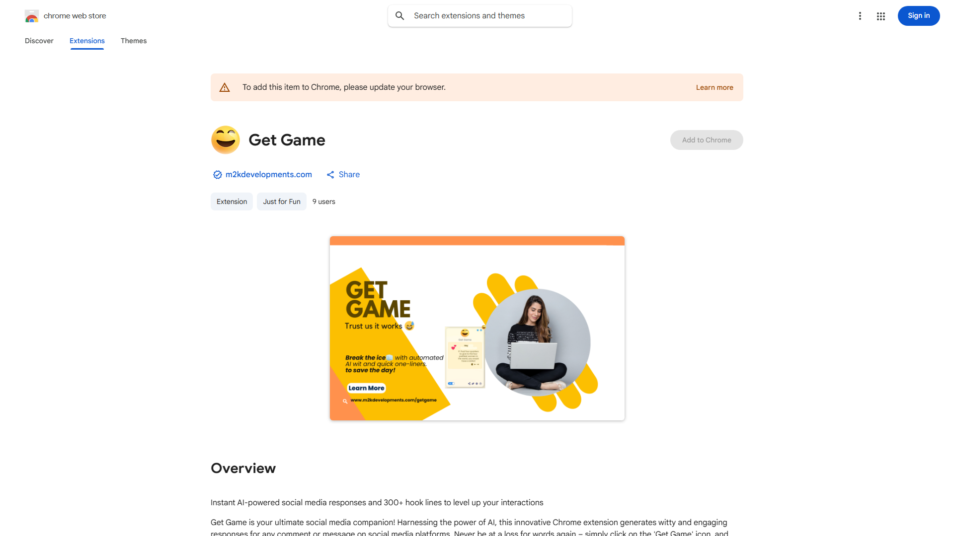 Instant AI-powered social media responses