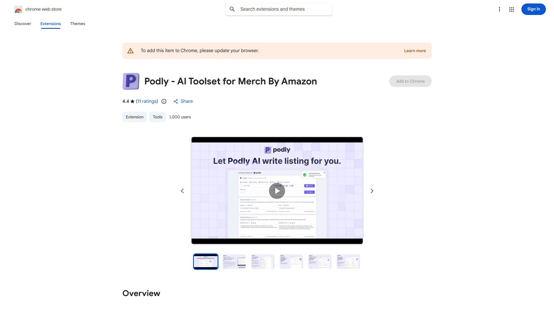 AI Listing Creator by Podly