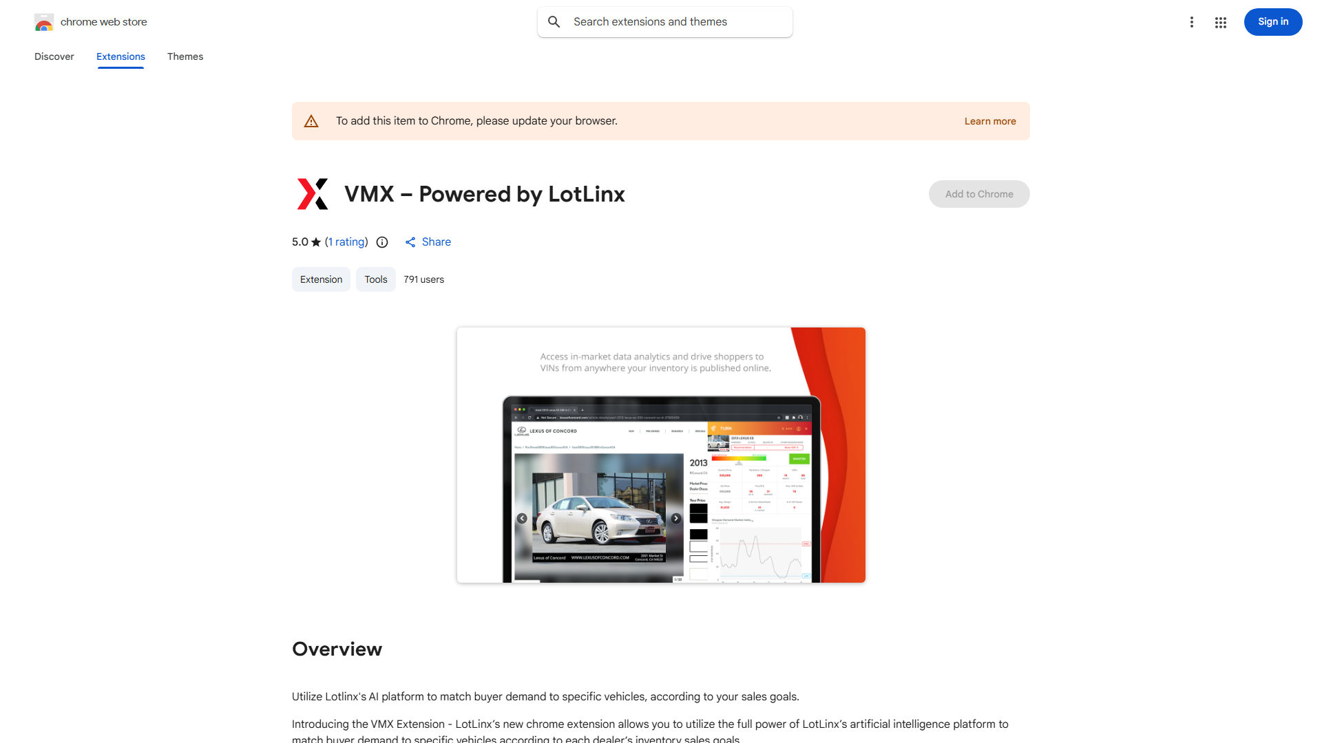 VMX Extension by LotLinx