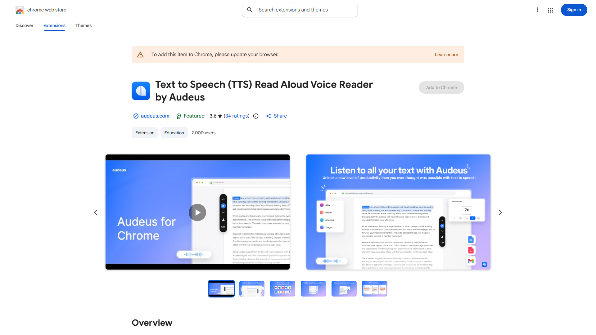 Audeus AI Voice Reader