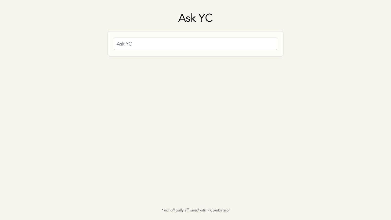 Ask YC