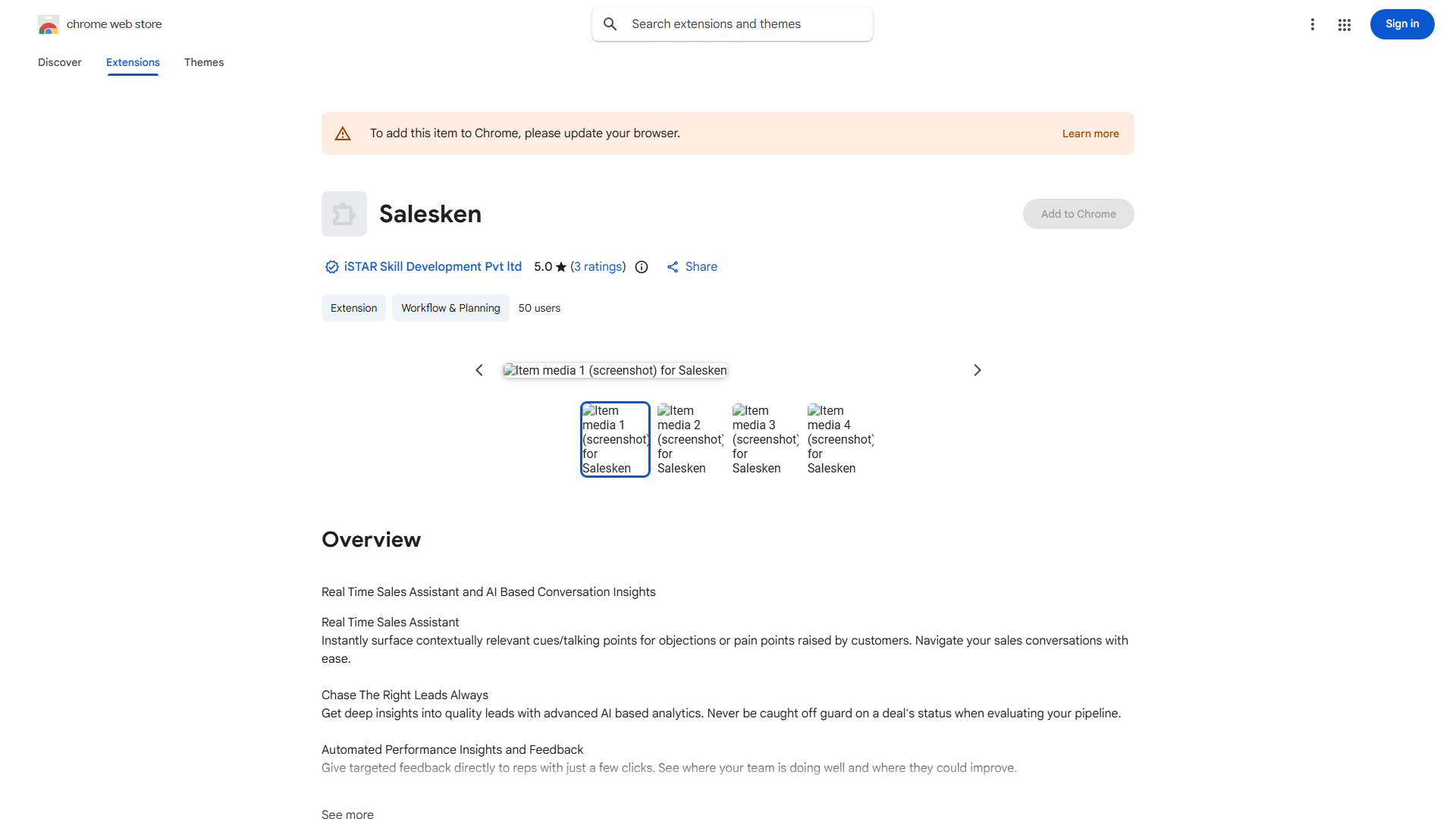 Real Time Sales Assistant