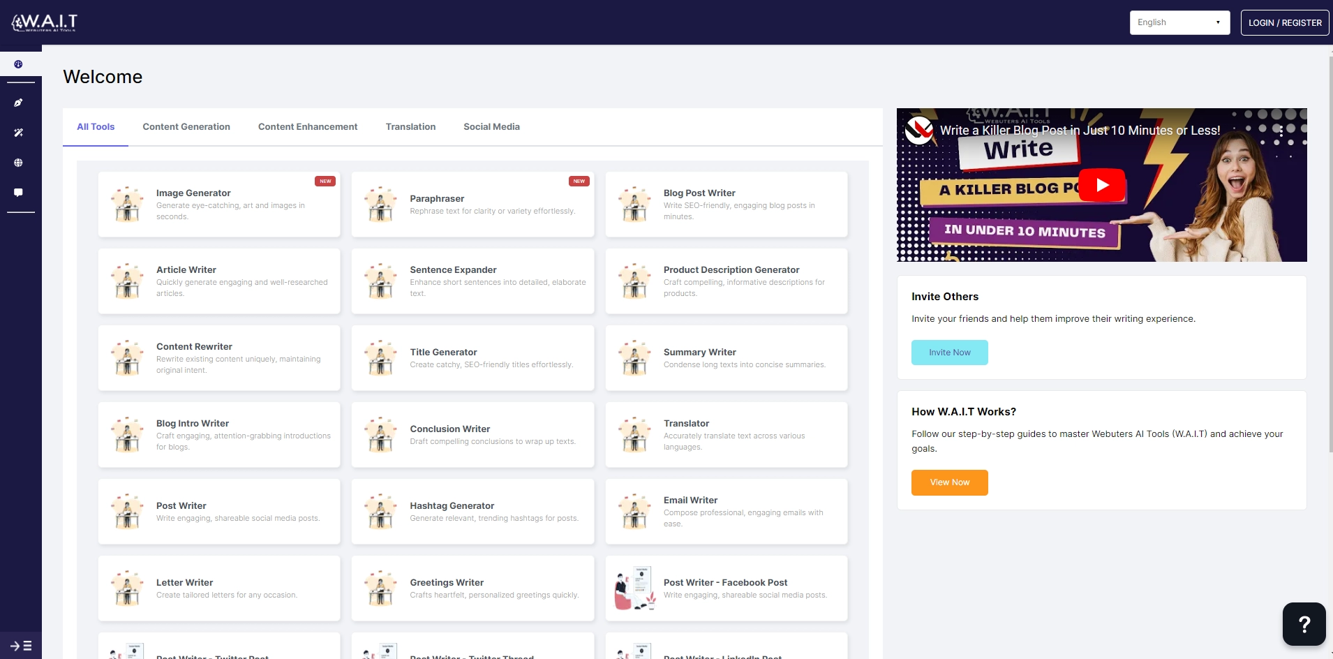 W.A.I.T (Webuters AI Tools)
