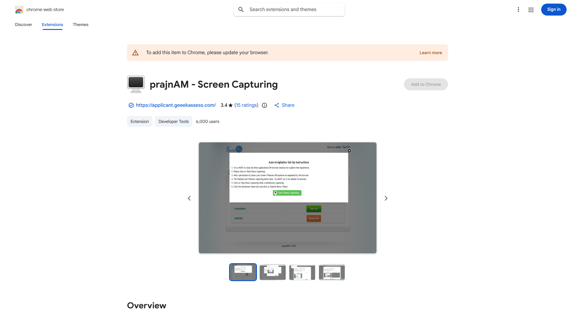 Auto Invigilation Extension