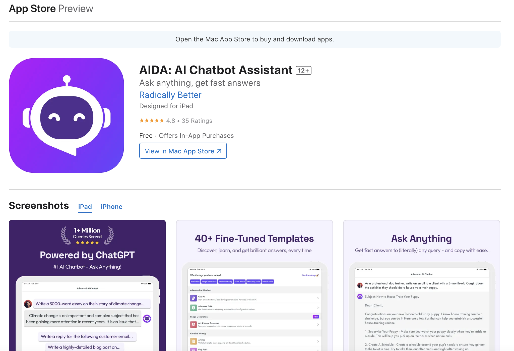 AIDA: AI Chatbot Assistant