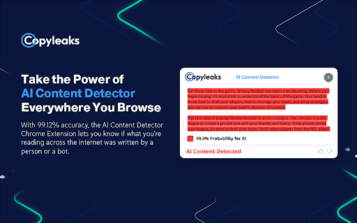 Copyleaks AI Content Detector