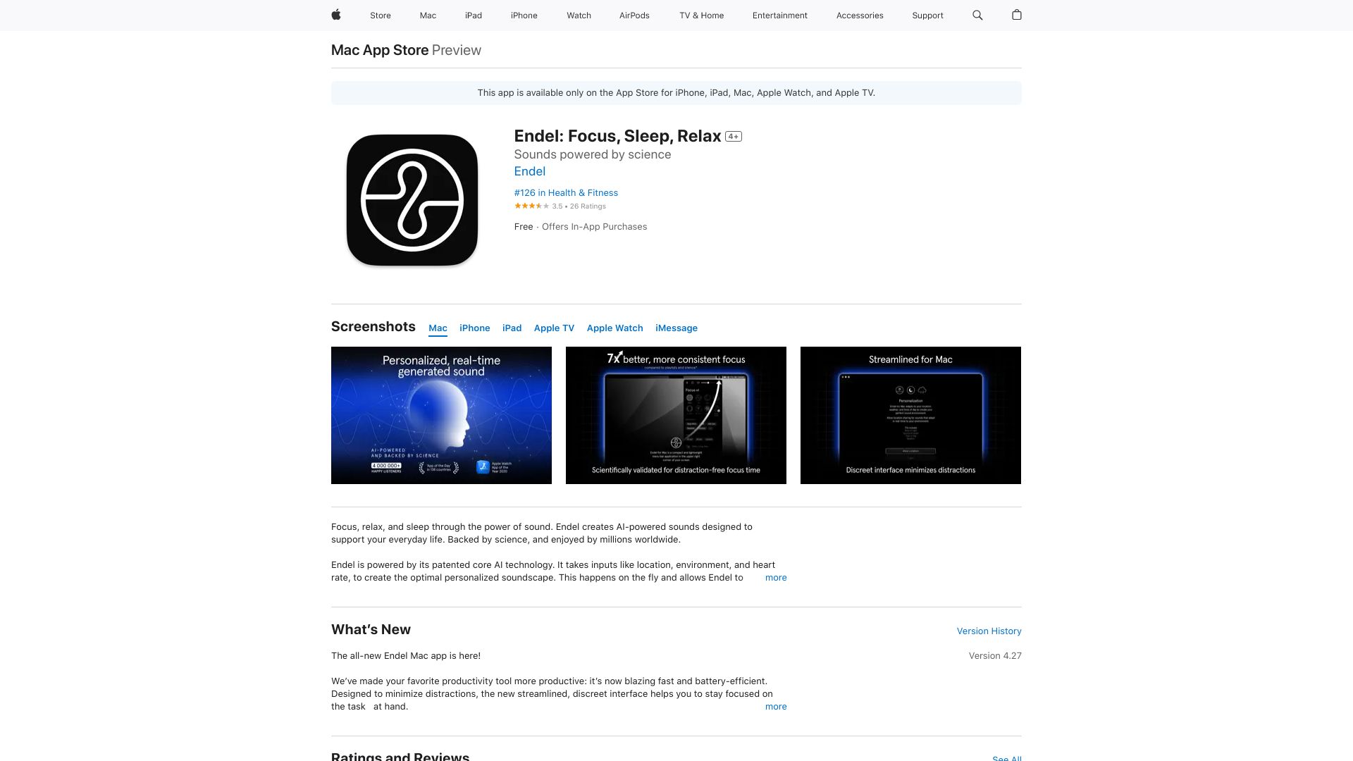 Endel: Focus, Sleep, Relax