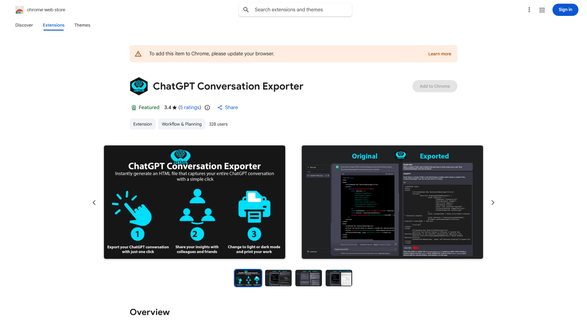 ChatGPT Conversation Exporter