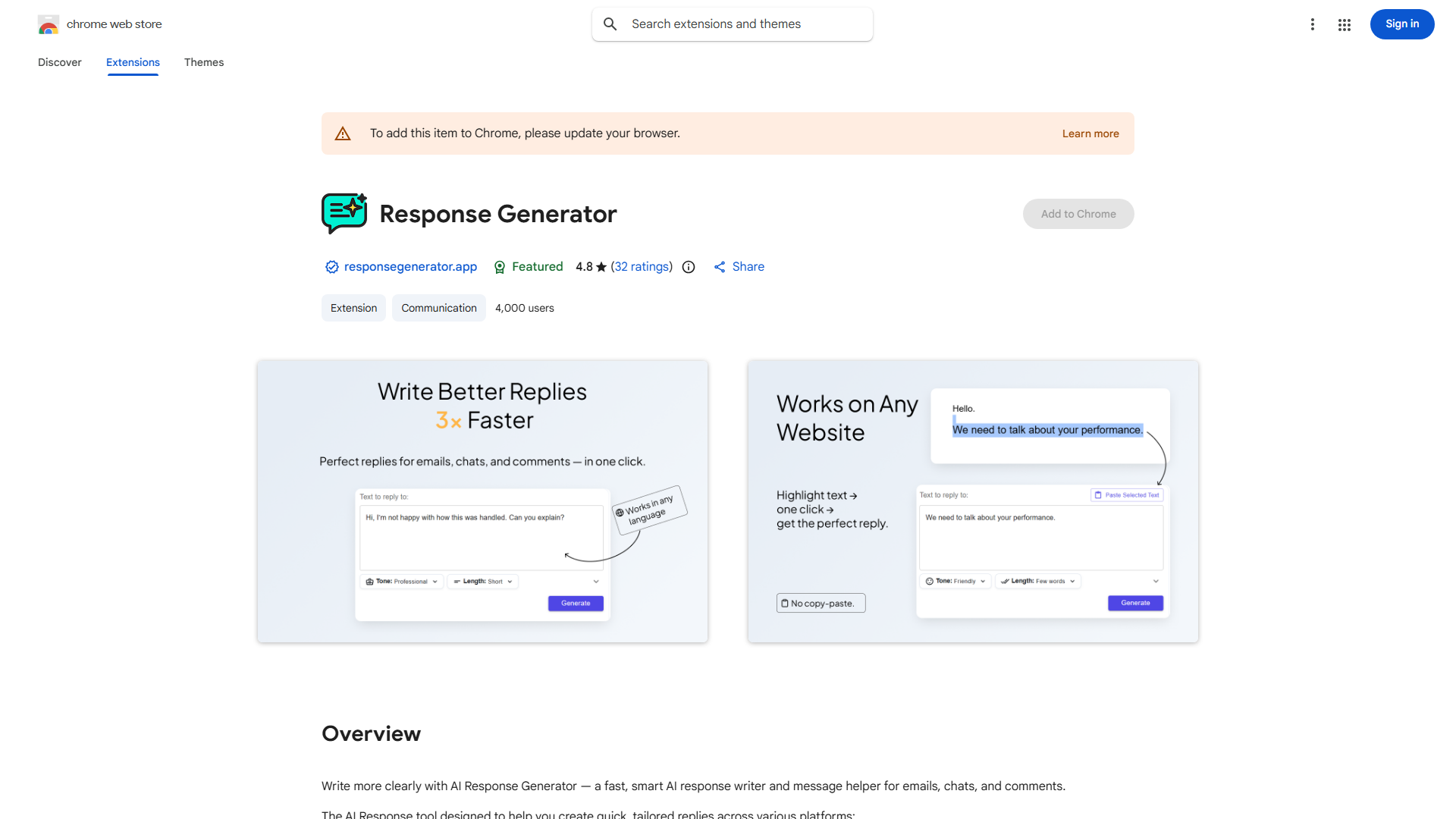 AI Response Generator