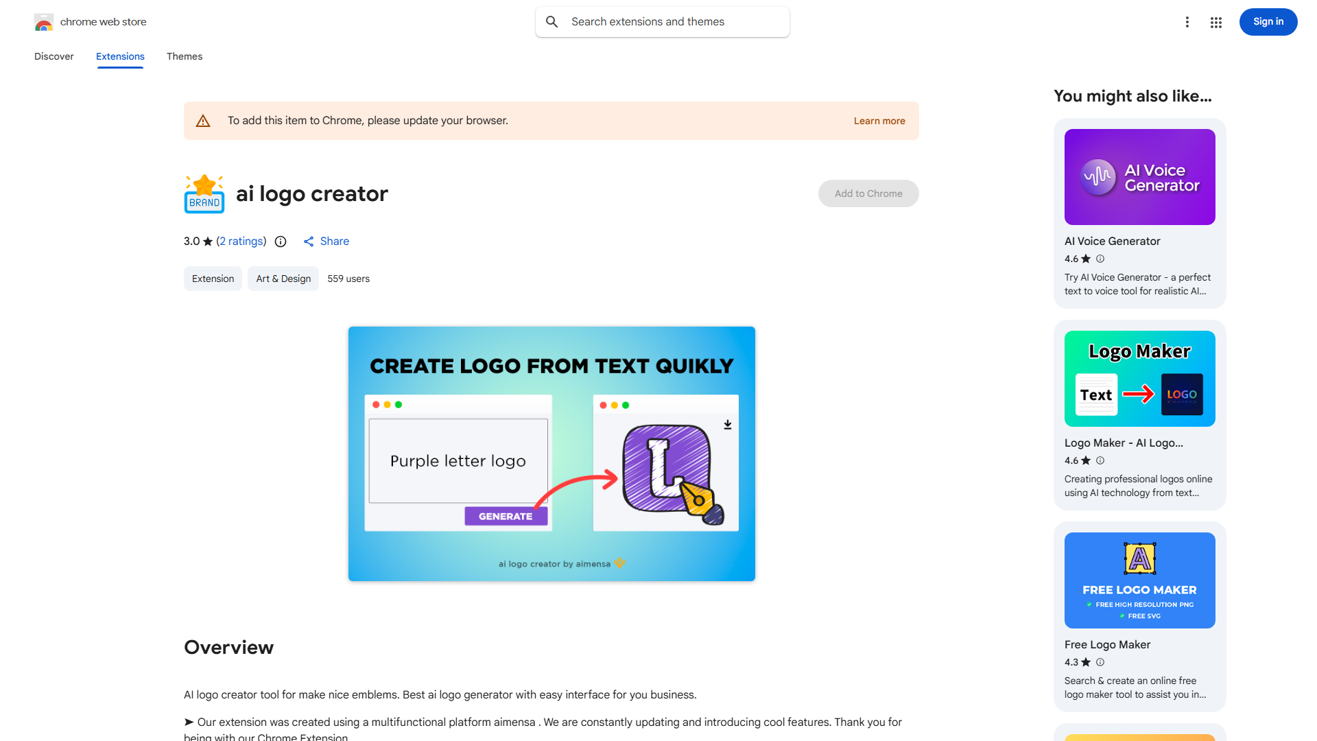 aimensa AI Logo Creator