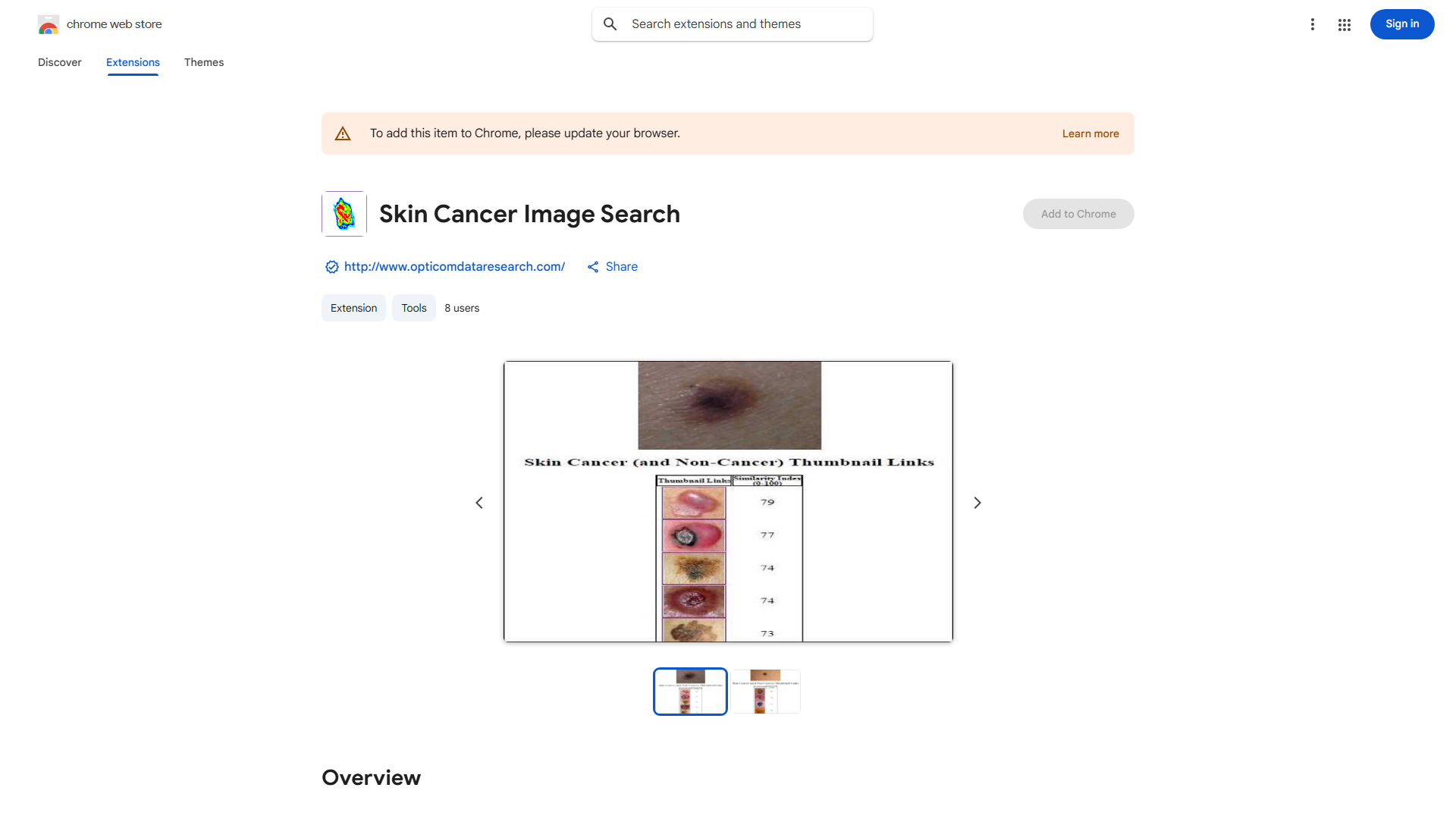 Mole Similarity Chrome Extension