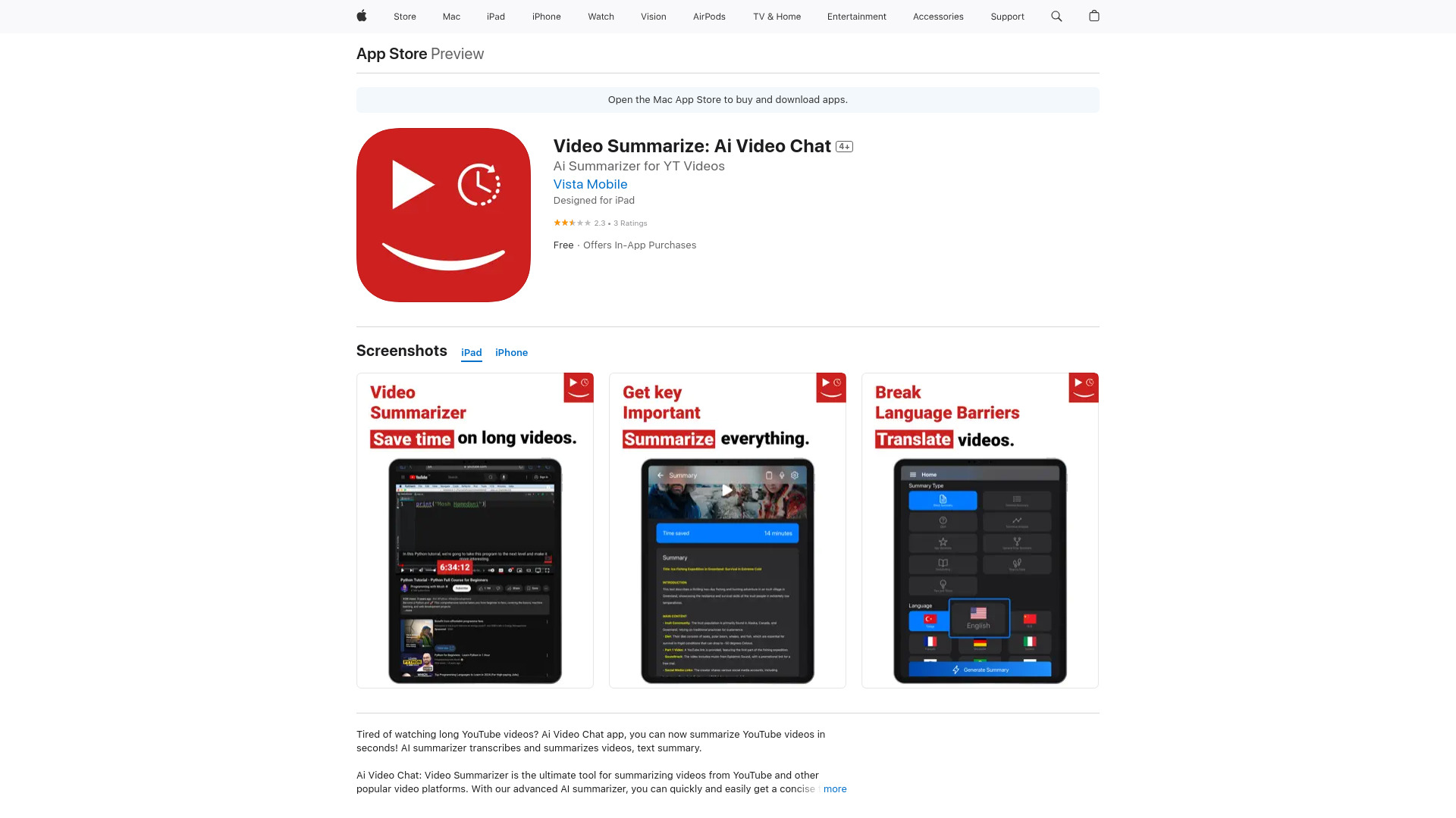 Ai Video Chat: Video Summarizer