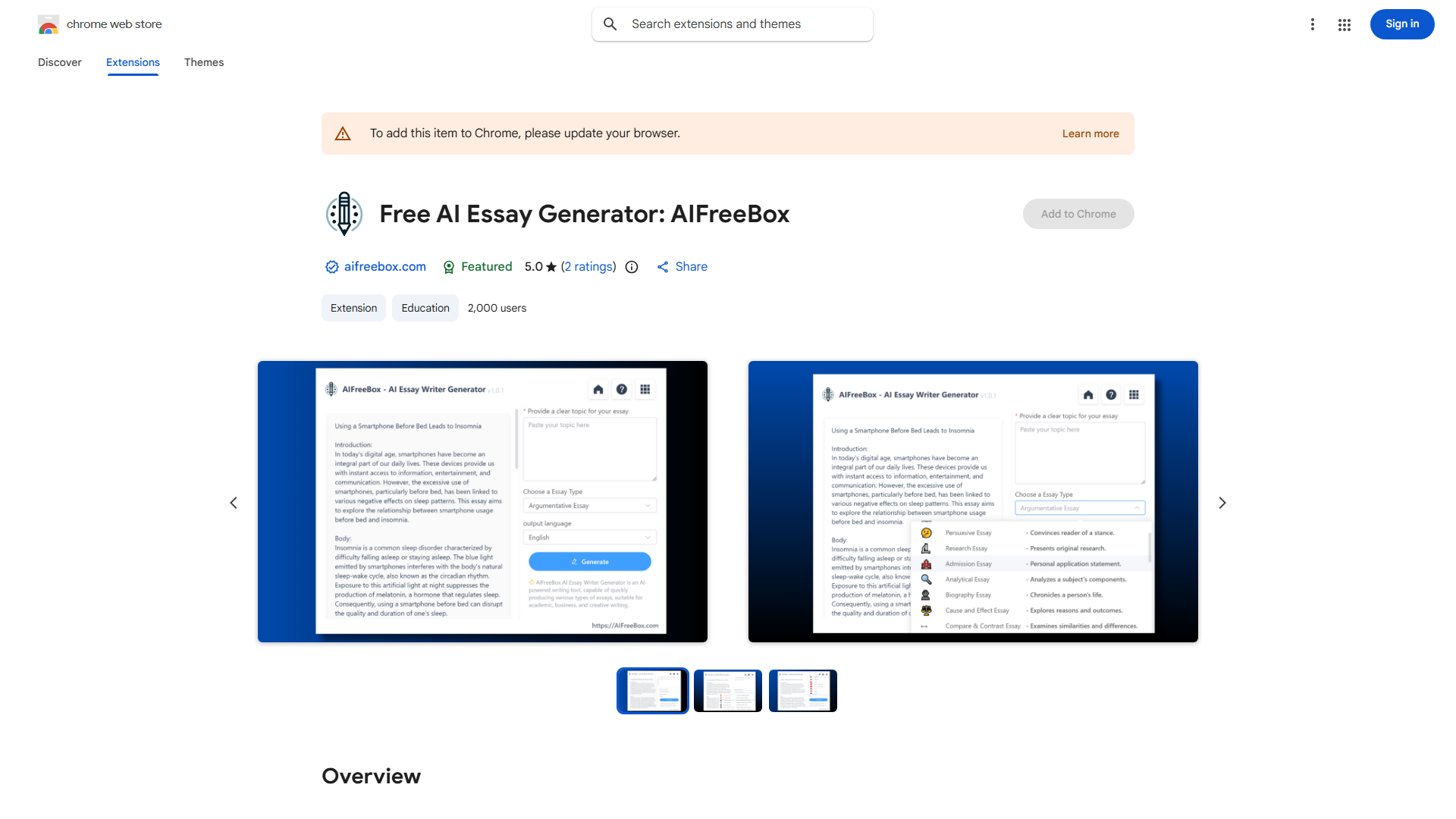 AIFreeBox Free Best AI Essay Writer Generator