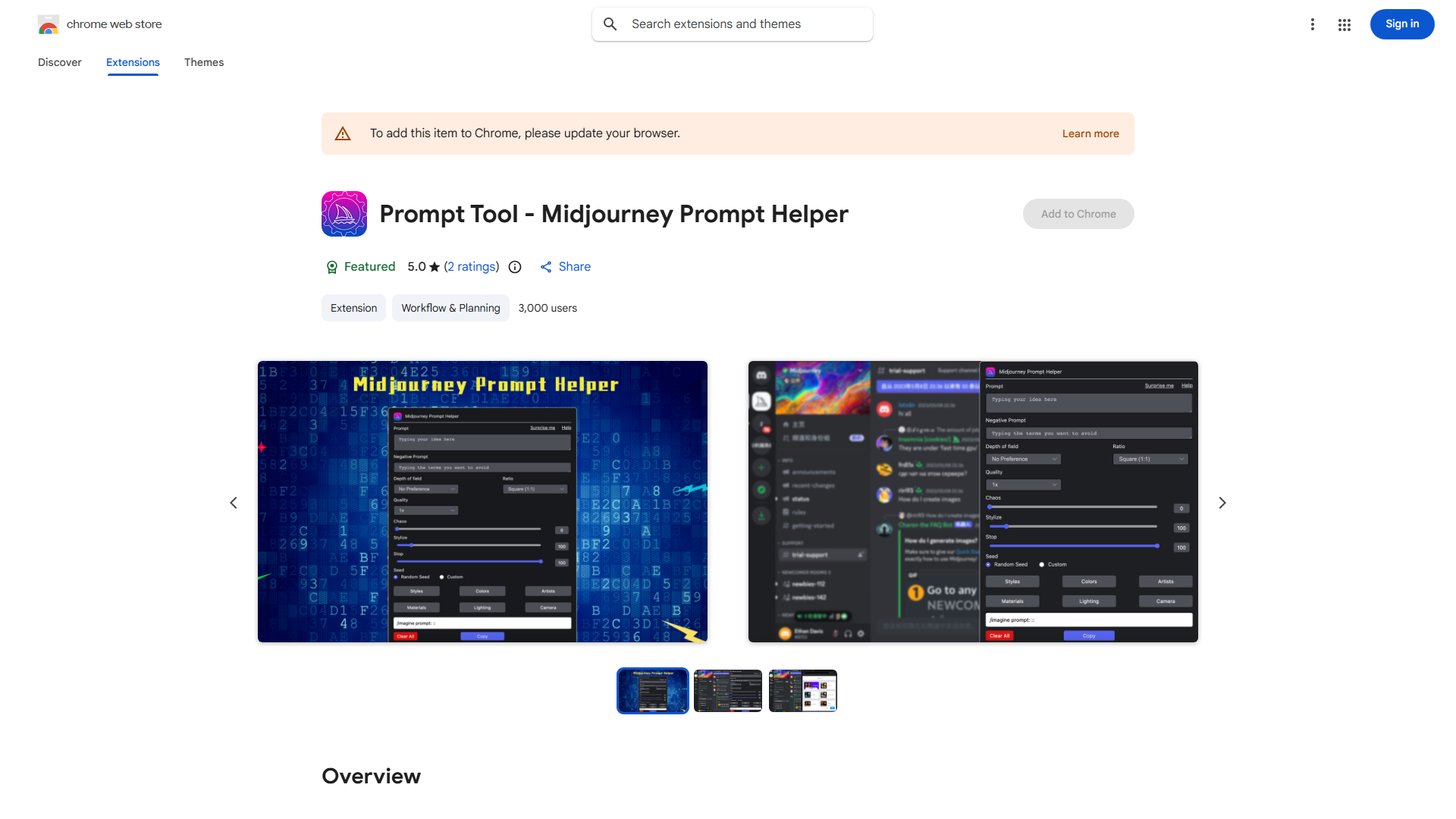 Midjourney Prompt Helper