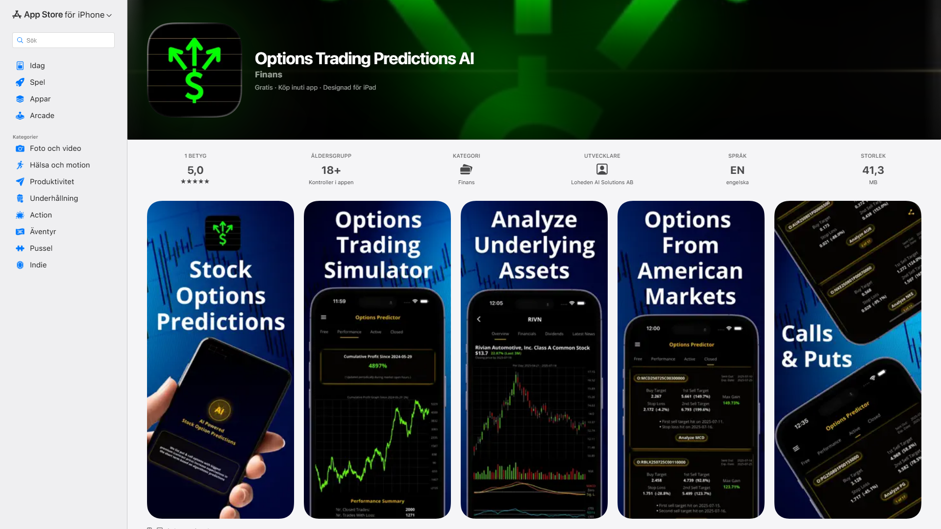 Stock Option Trading Predictor