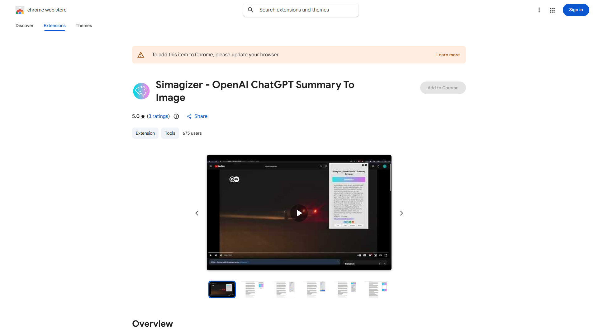 Simagizer - OpenAI ChatGPT Summary To Image