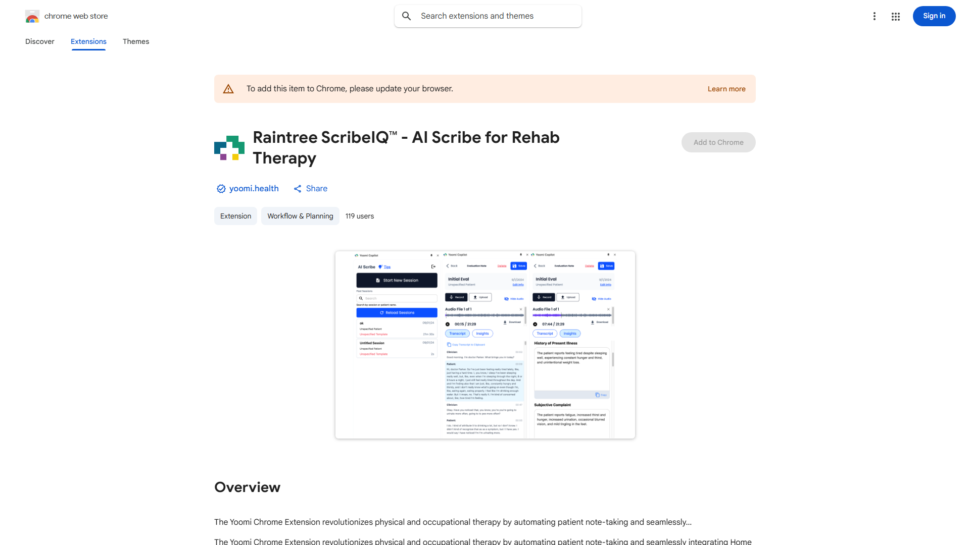 Yoomi Chrome Extension
