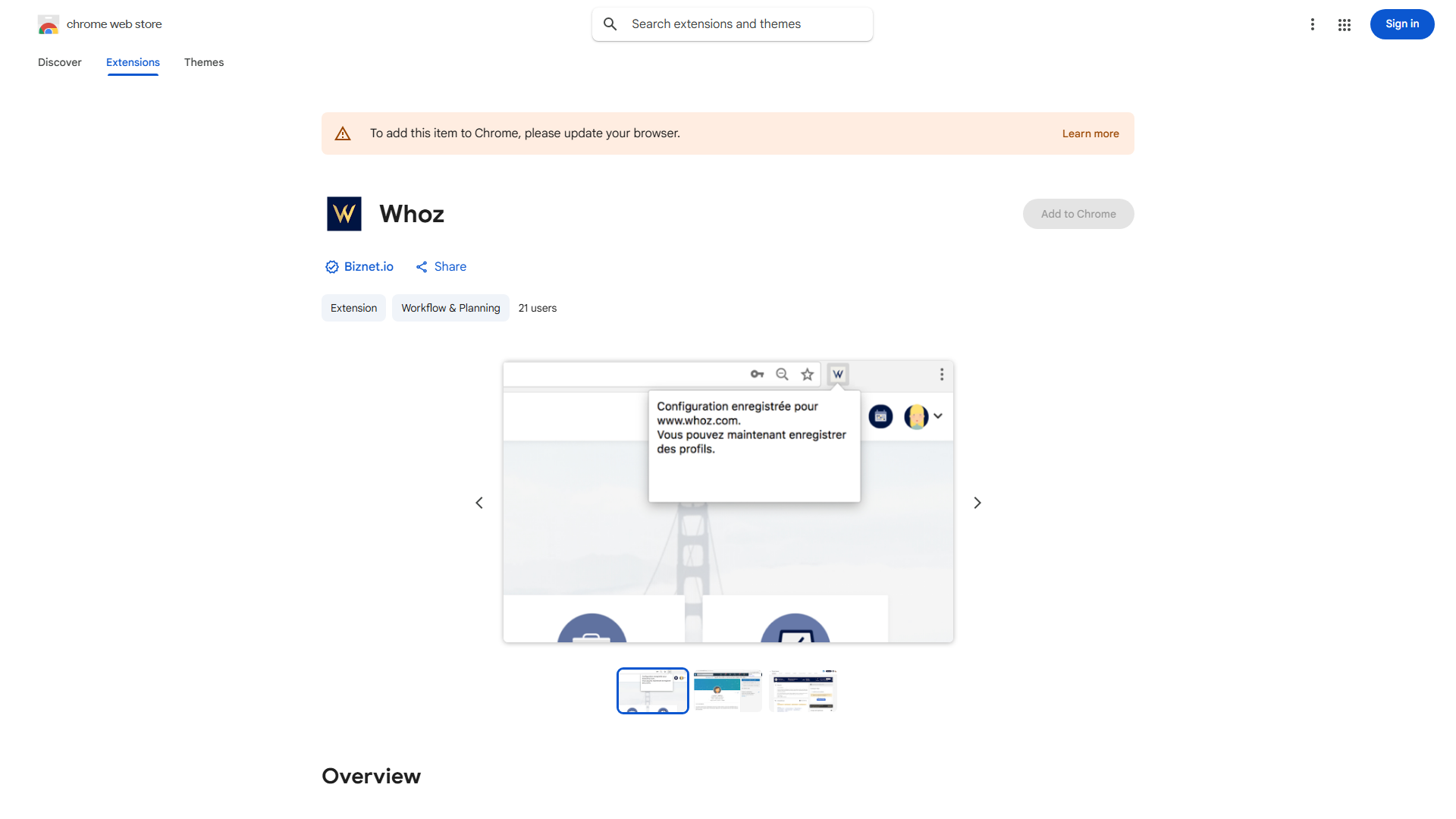 Whoz LinkedIn Extension