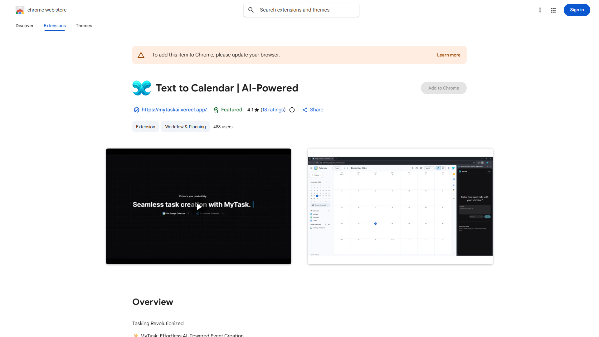 MyTask: AI Text to Calendar