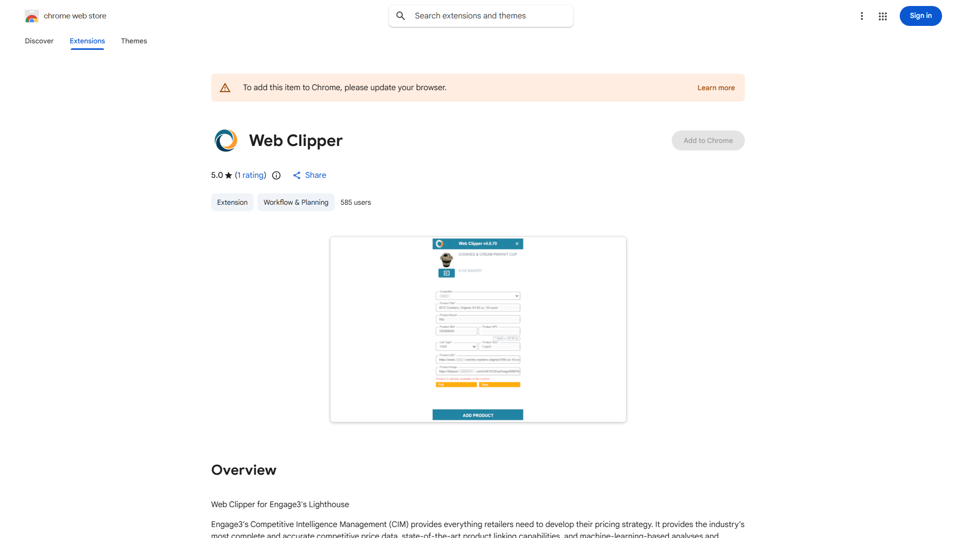 Engage3 Competitive Intelligence Management (CIM)