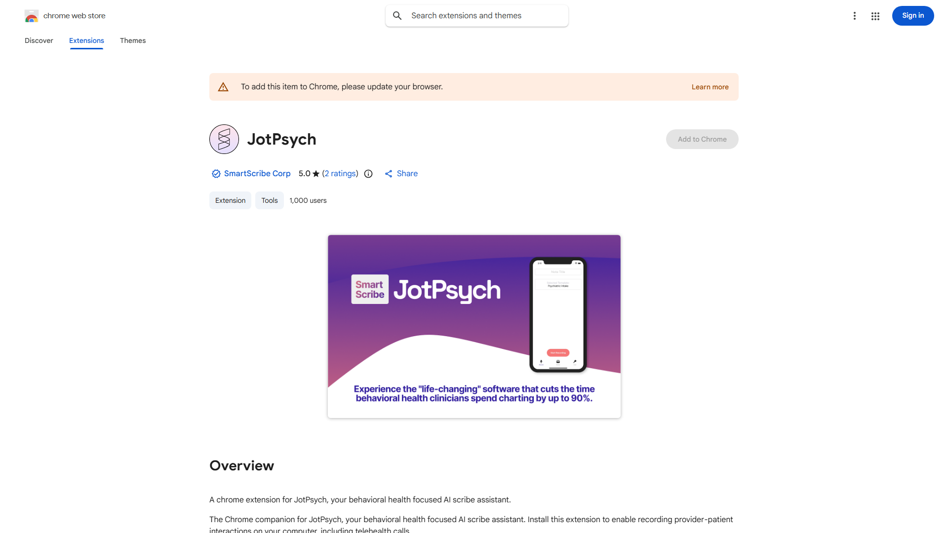 JotPsych Chrome Companion