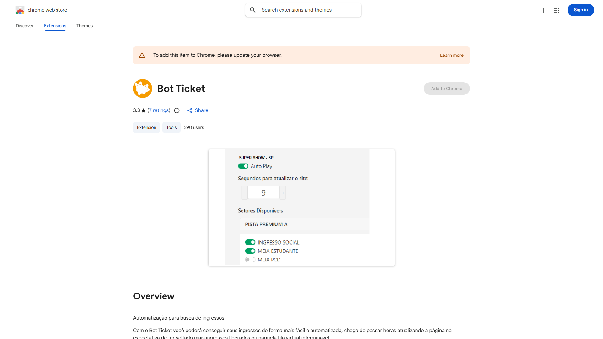 Bot Ticket