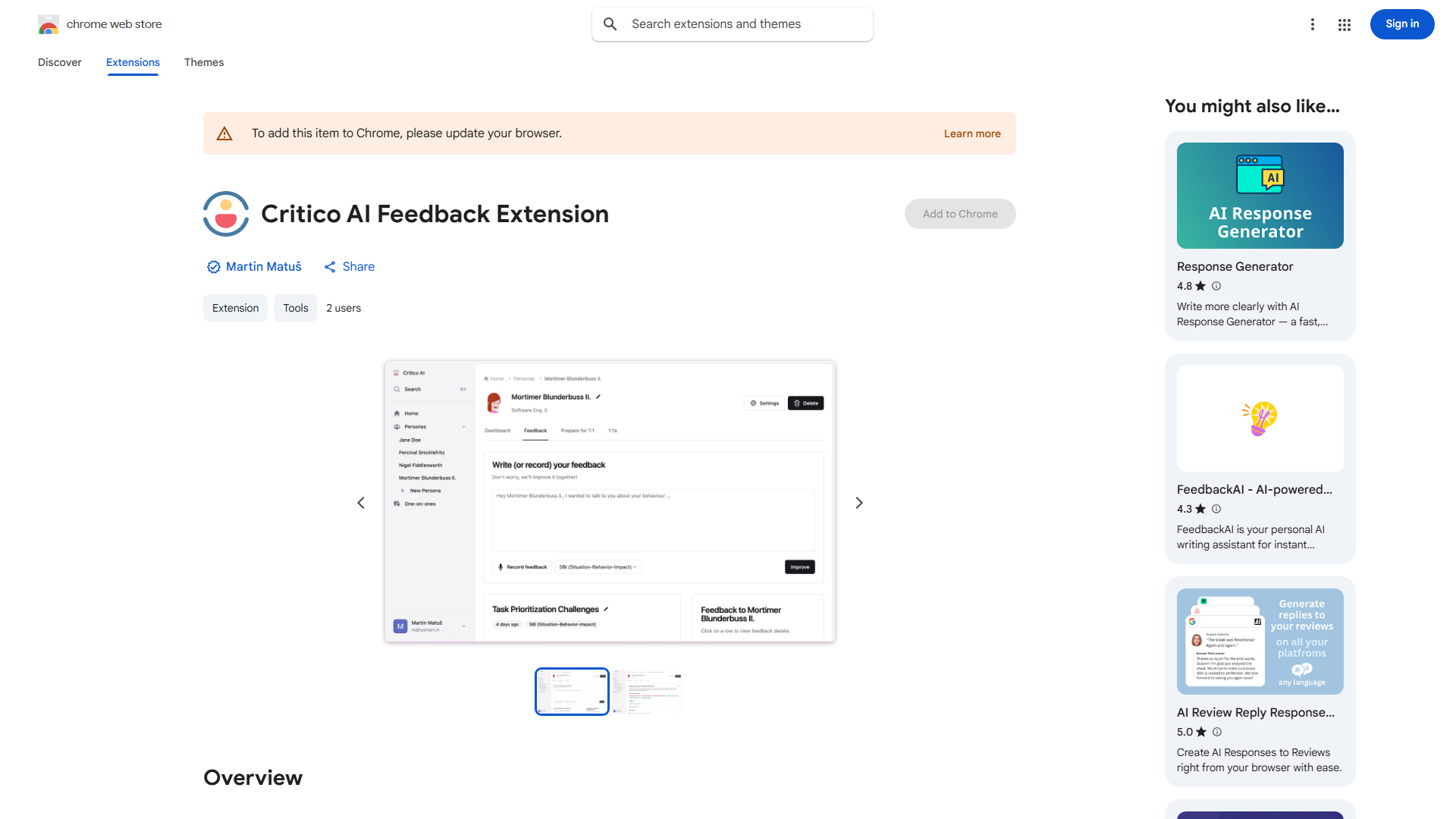 Critico AI Chrome Extension