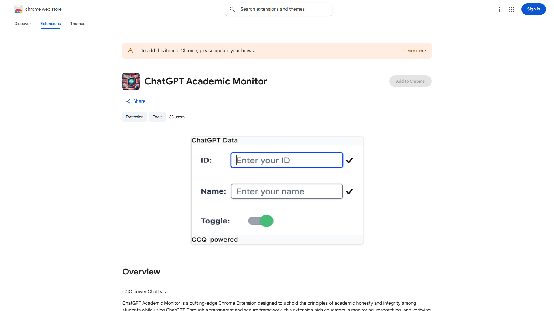 ChatGPT Academic Monitor