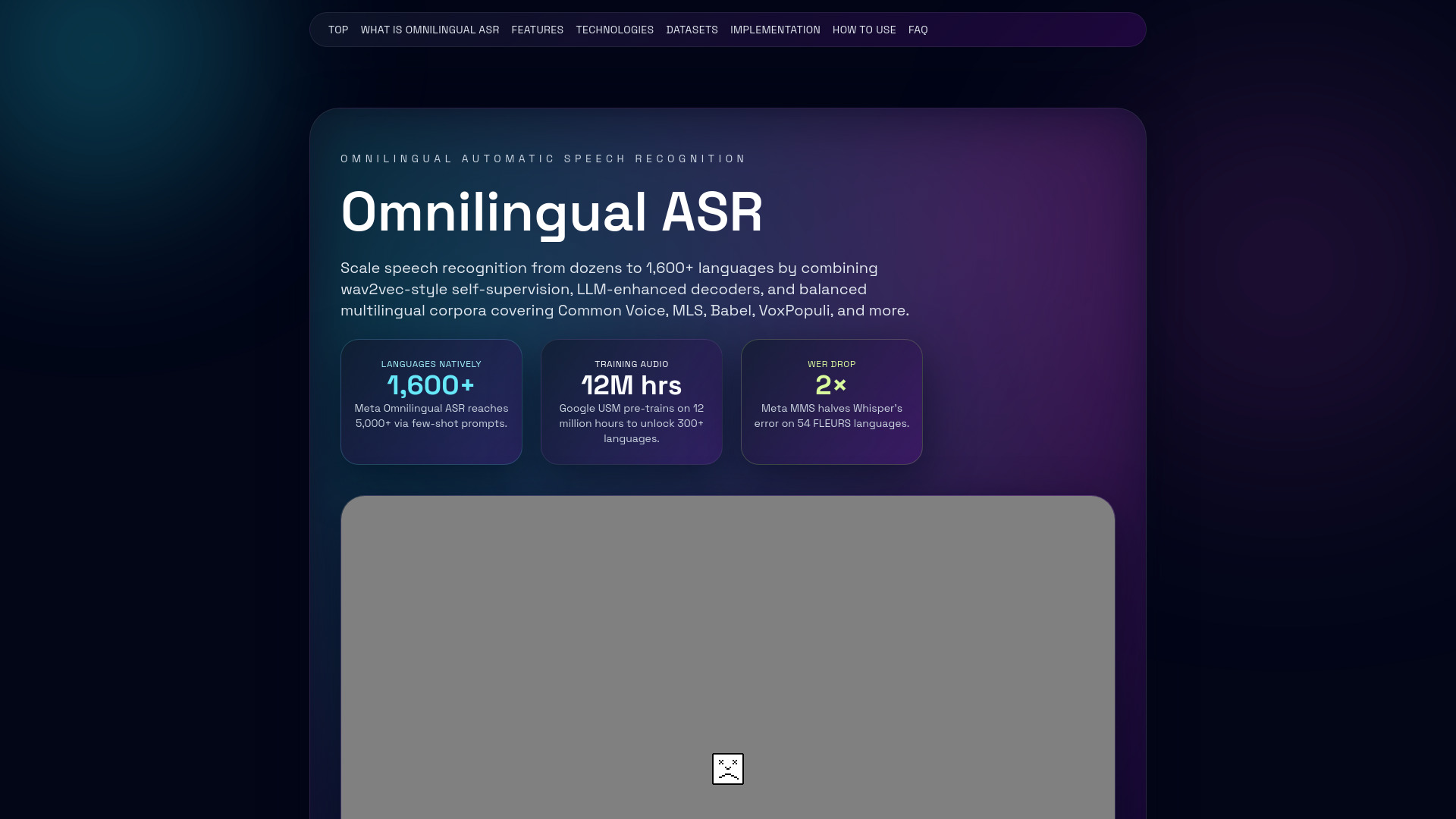 Omnilingual Asr