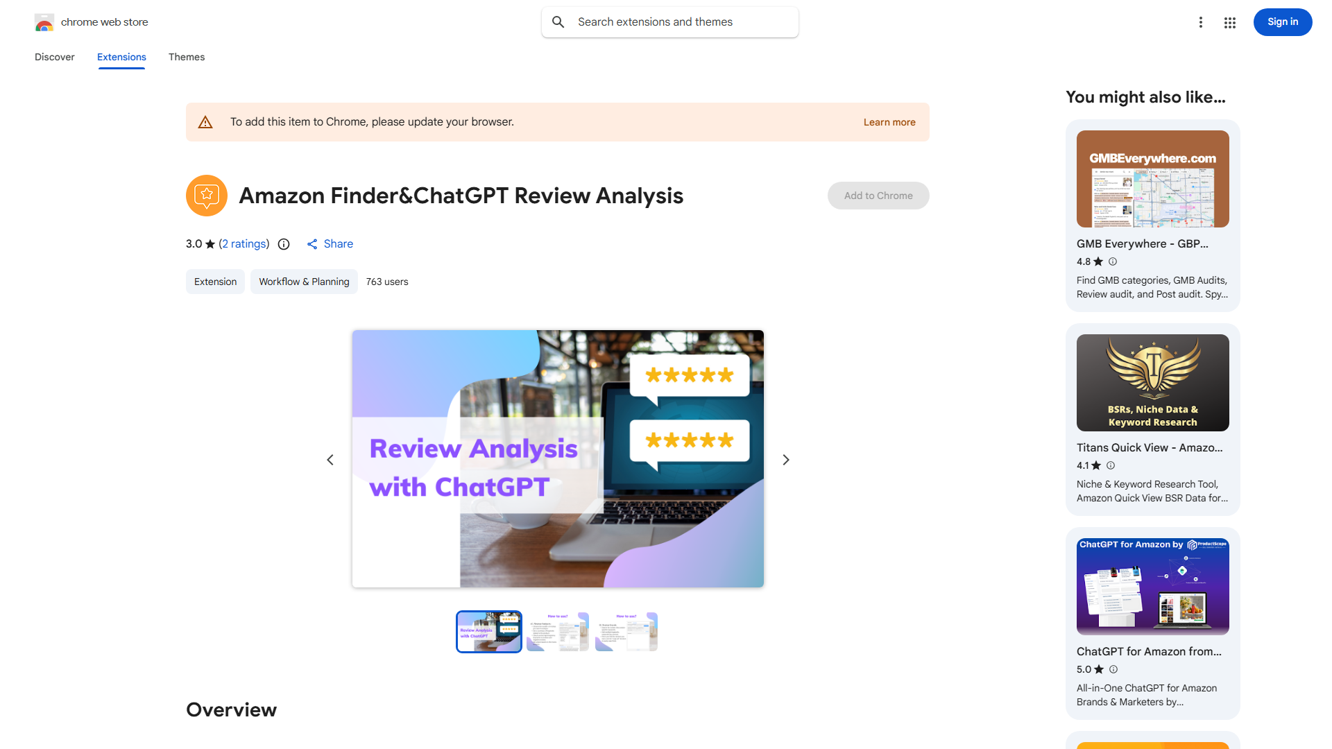 Amazon Finder & ChatGPT Review Analysis