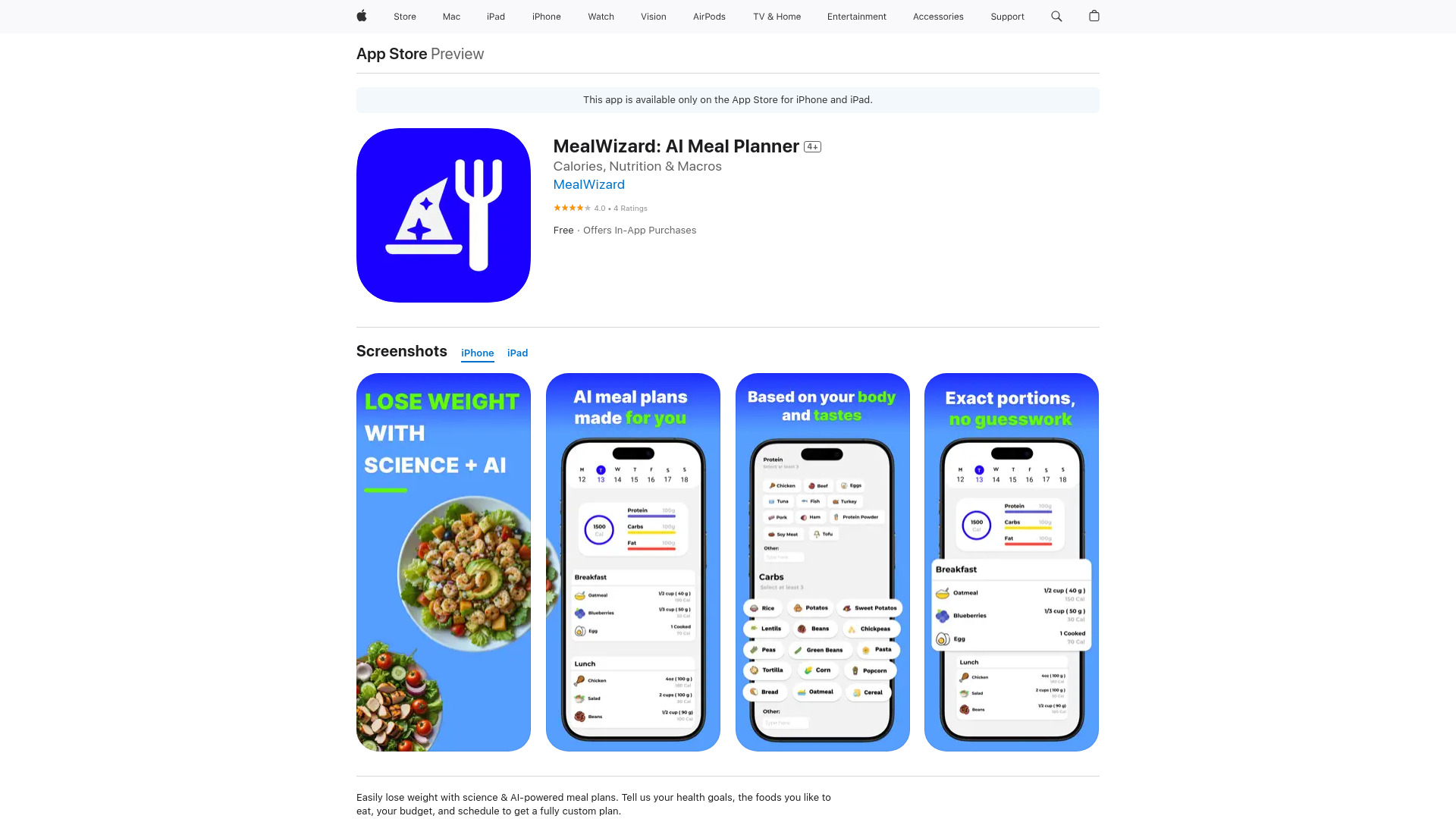 MealWizard: AI Meal Planner