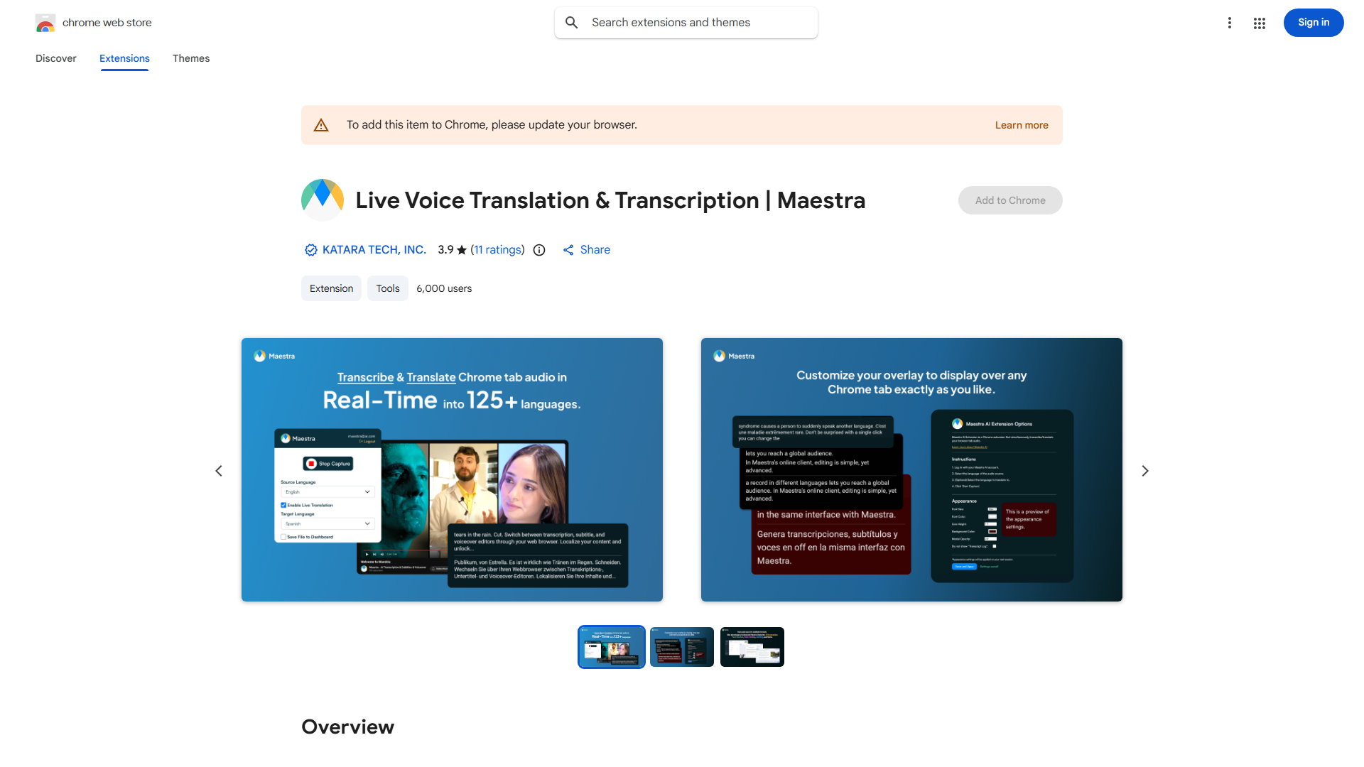 Maestra Realtime Transcription & Subtitling Extension