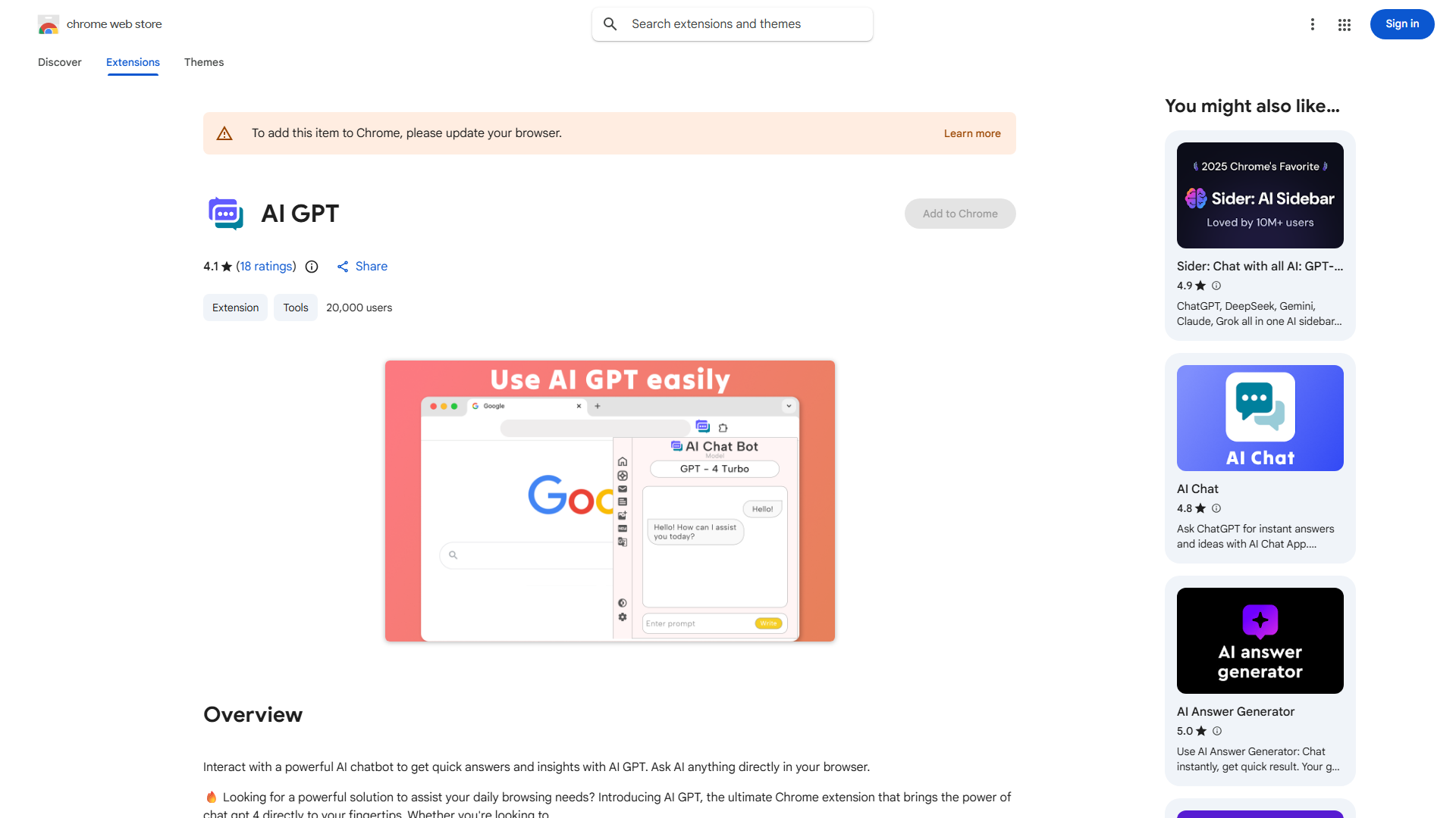 AI Bing ChatGPT on Chrome New Tab
