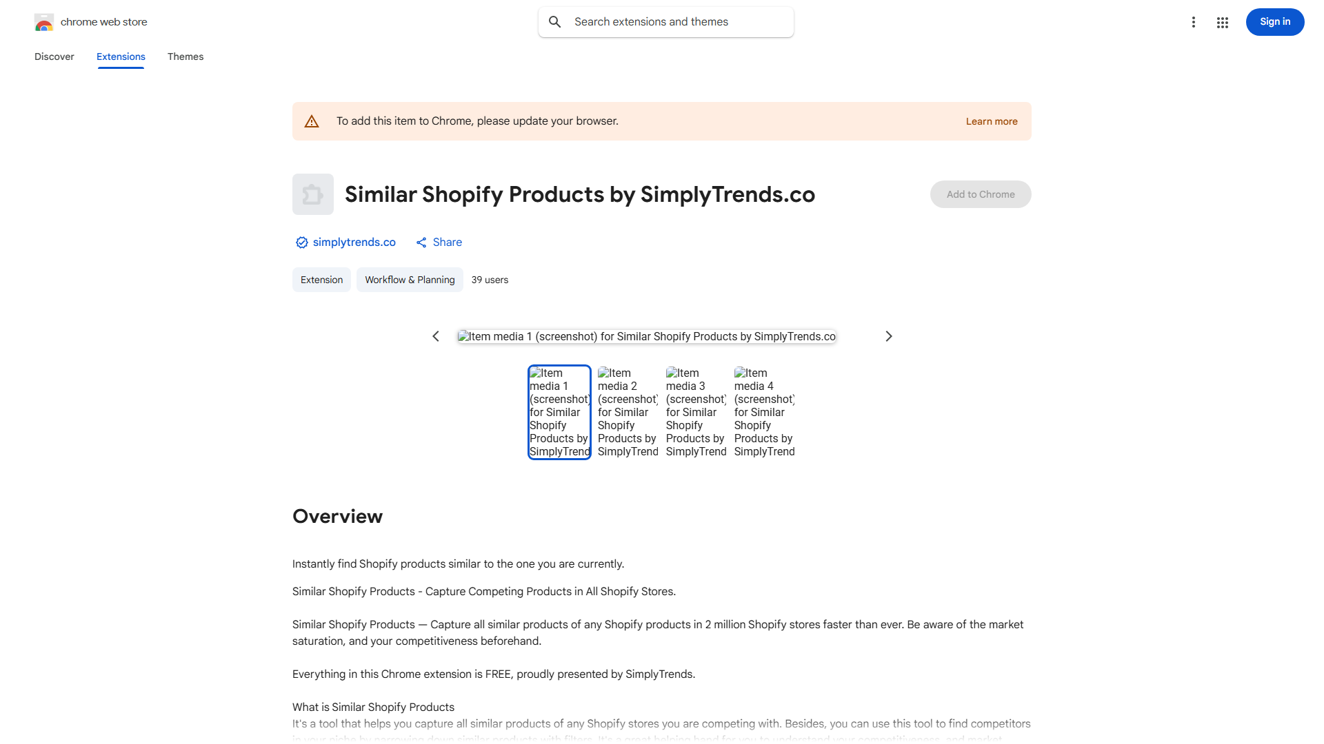 Similar Shopify Products by SimplyTrends.co
