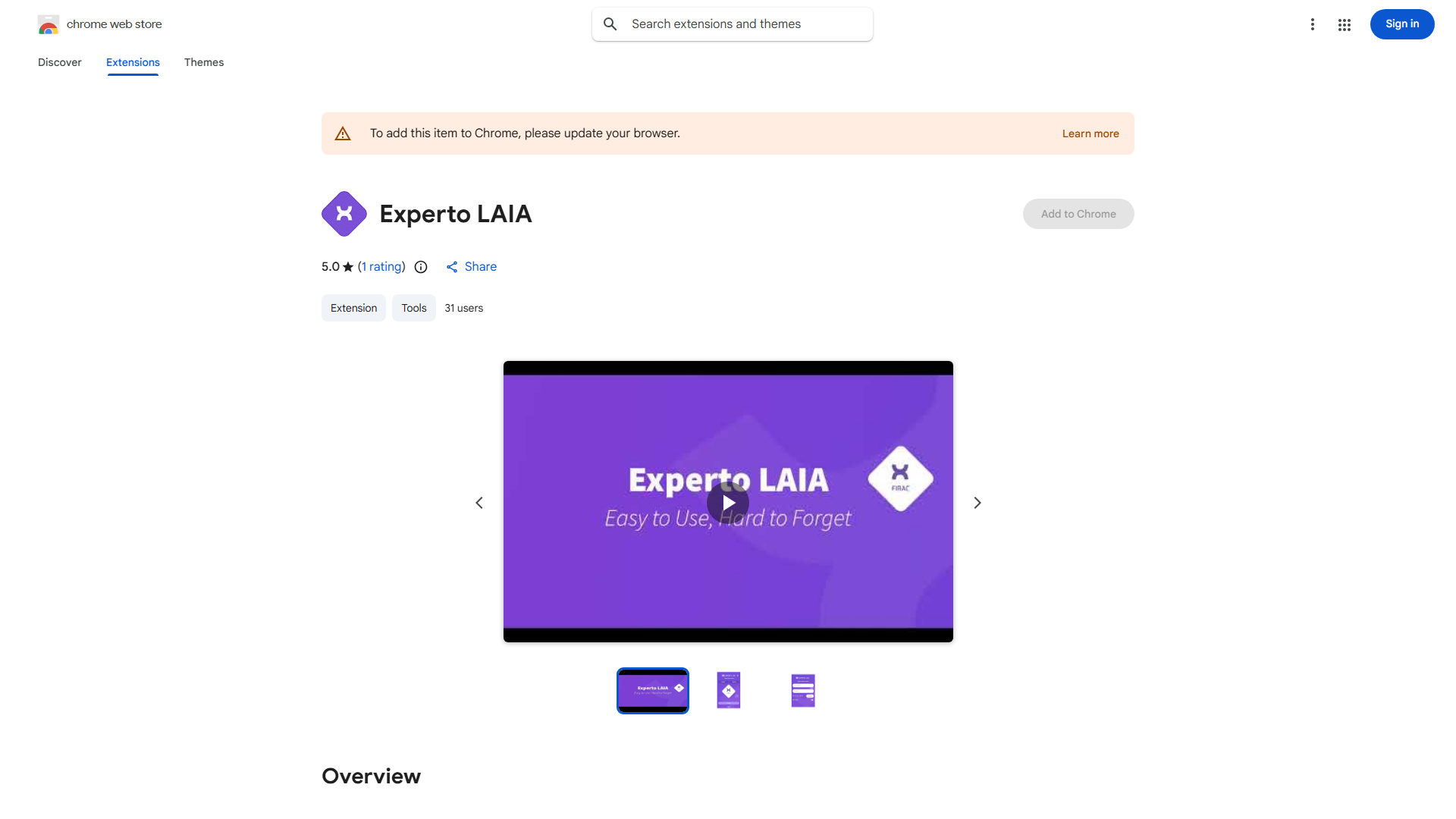 Experto AI's LAIA extension