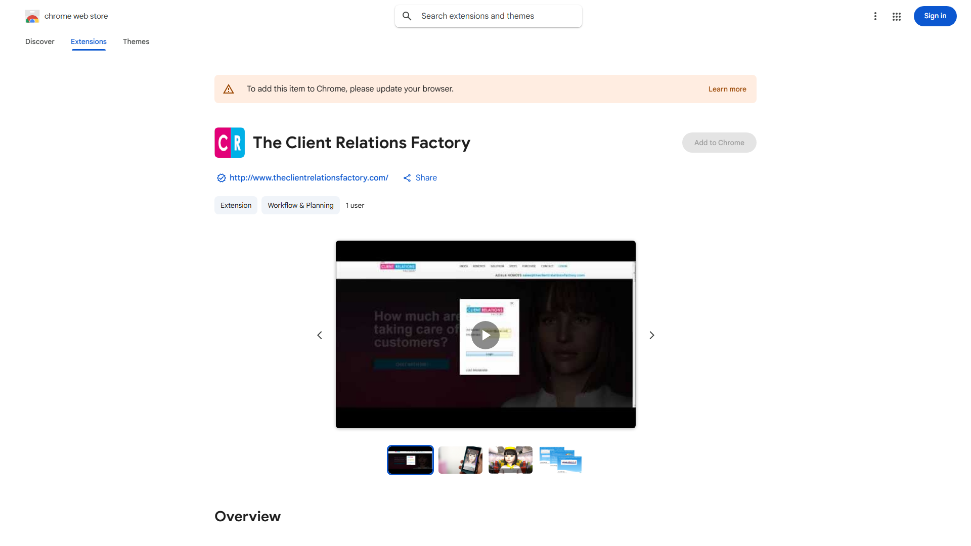 The Client Relations Factory