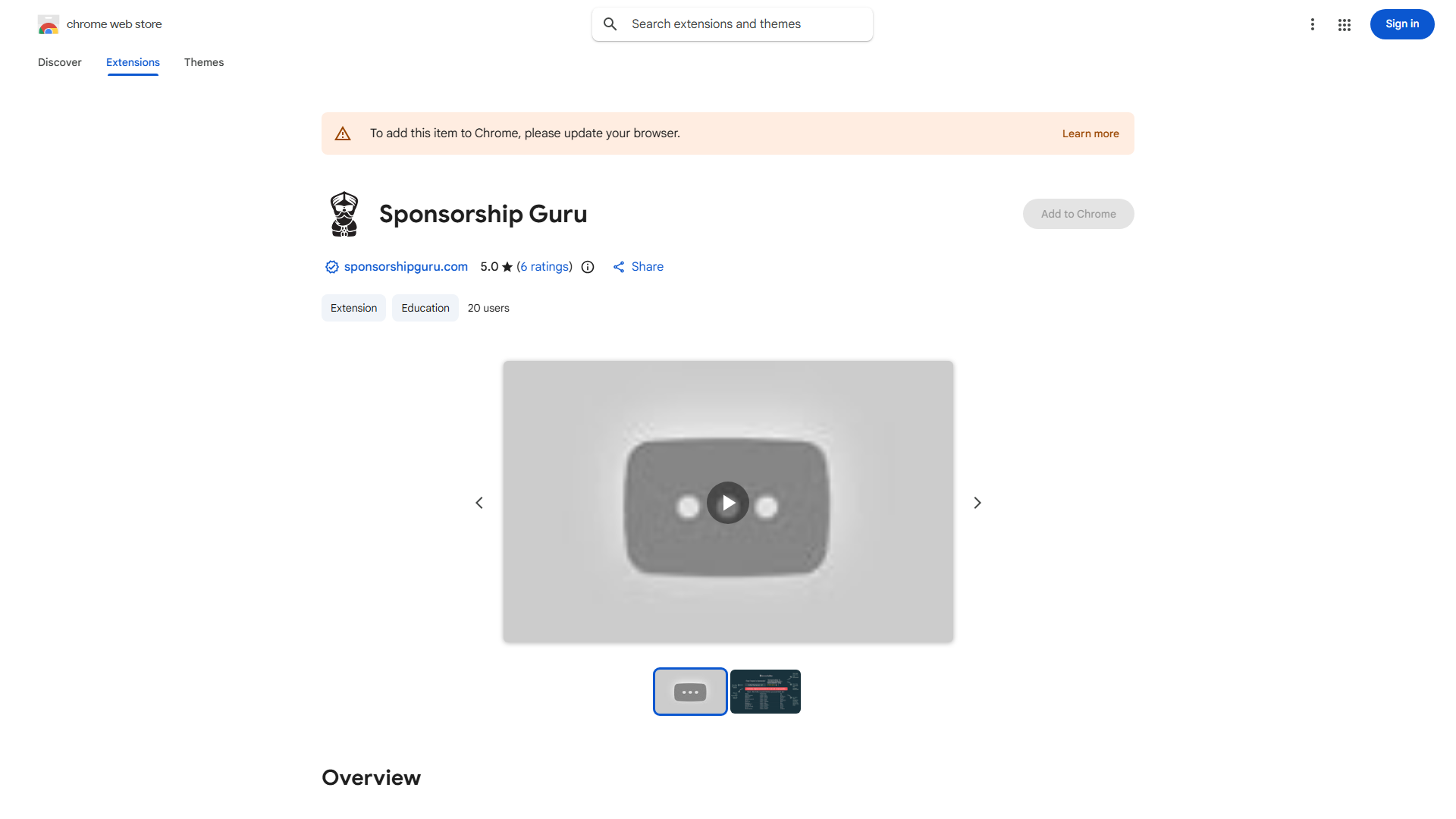 Sponsorship Navigator