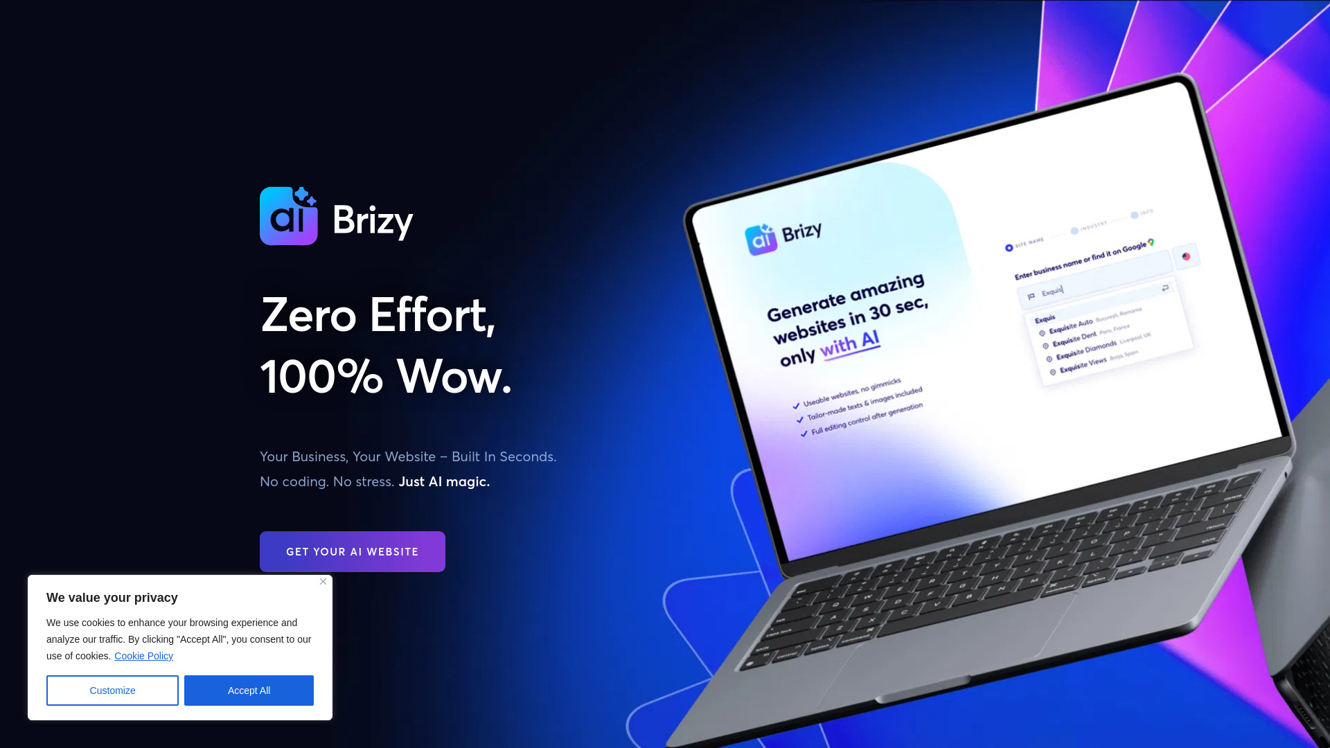Brizy AI Website Builder