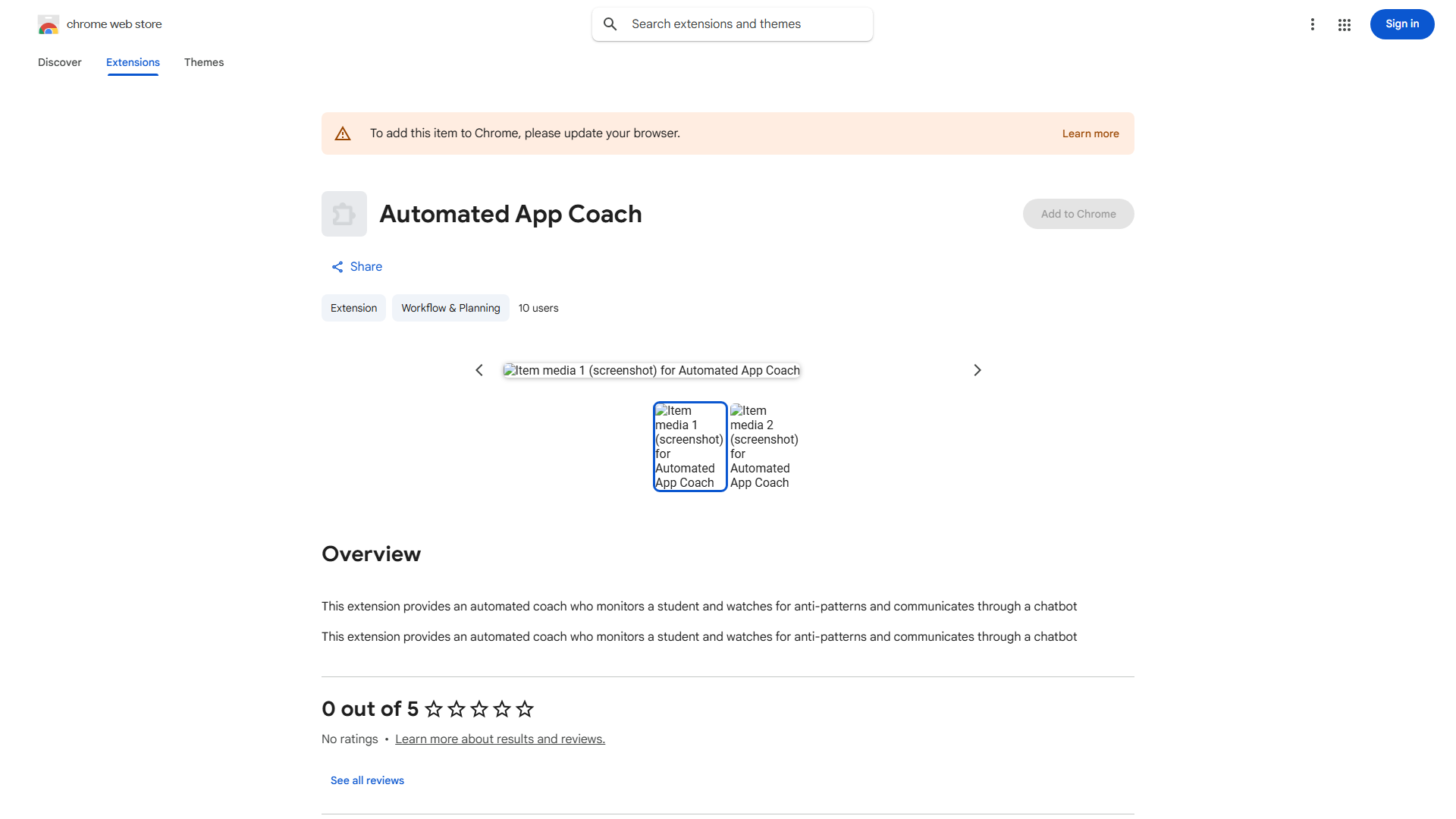 Automated Coach Extension