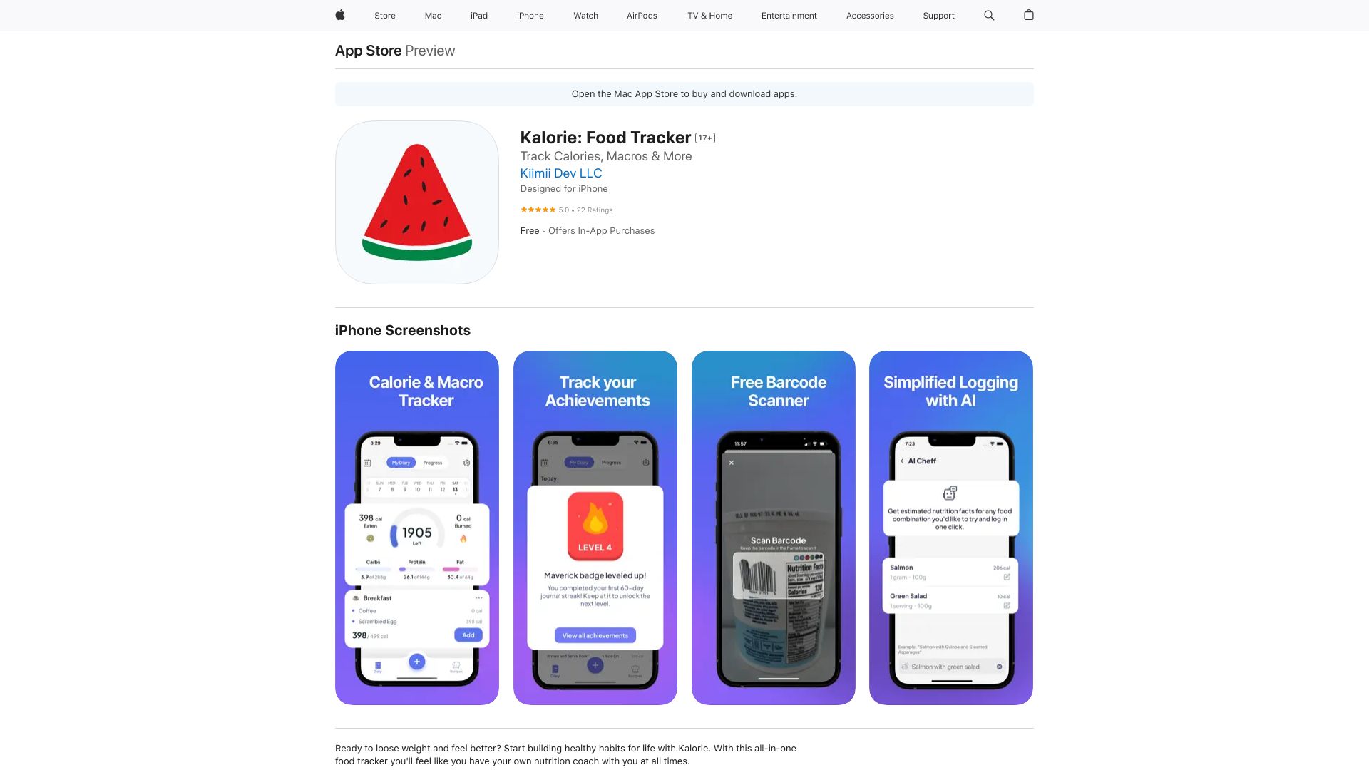 Kalorie: Food Tracker