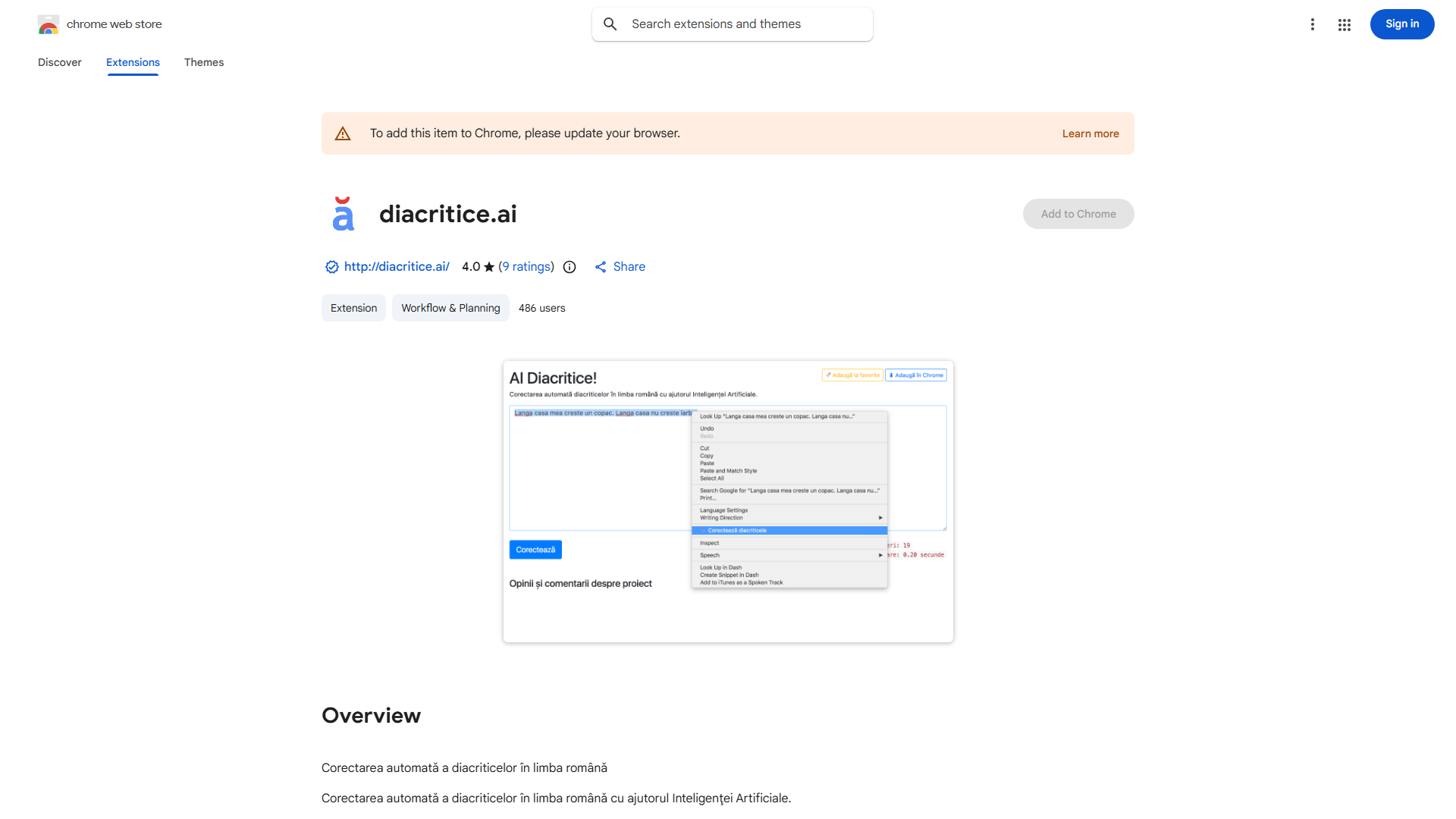 Corectarea automată a diacriticelor
