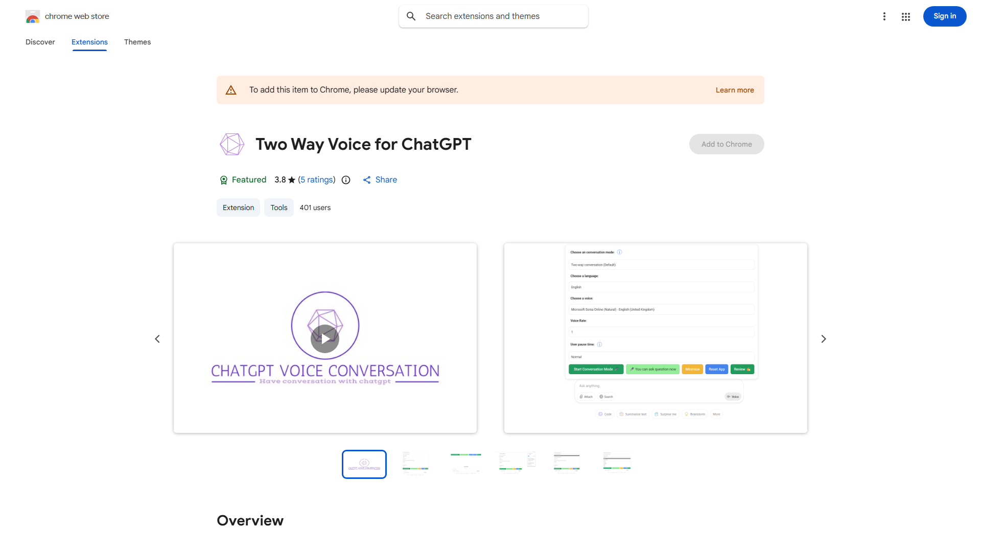 ChatGPT Voice Extension