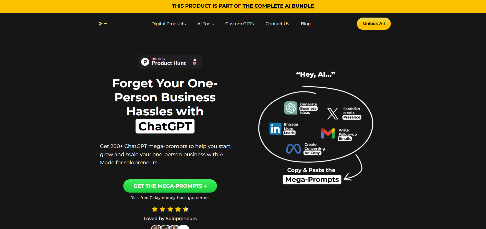 200+ ChatGPT Mega-Prompts for Solopreneurs
